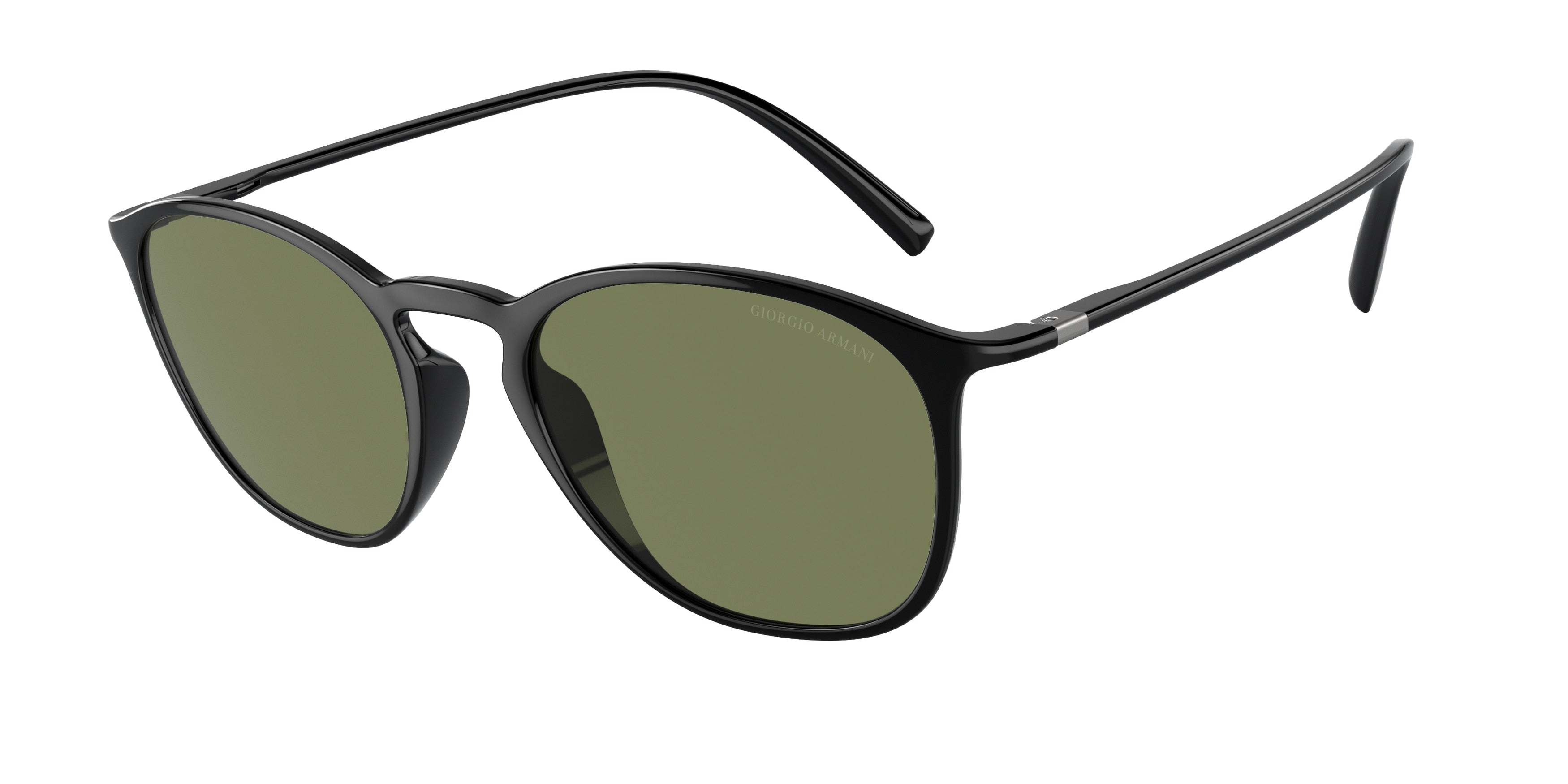 Giorgio Armani AR8186U Square Sunglasses  50012A-Shiny Black 52-145-20 - Color Map Black
