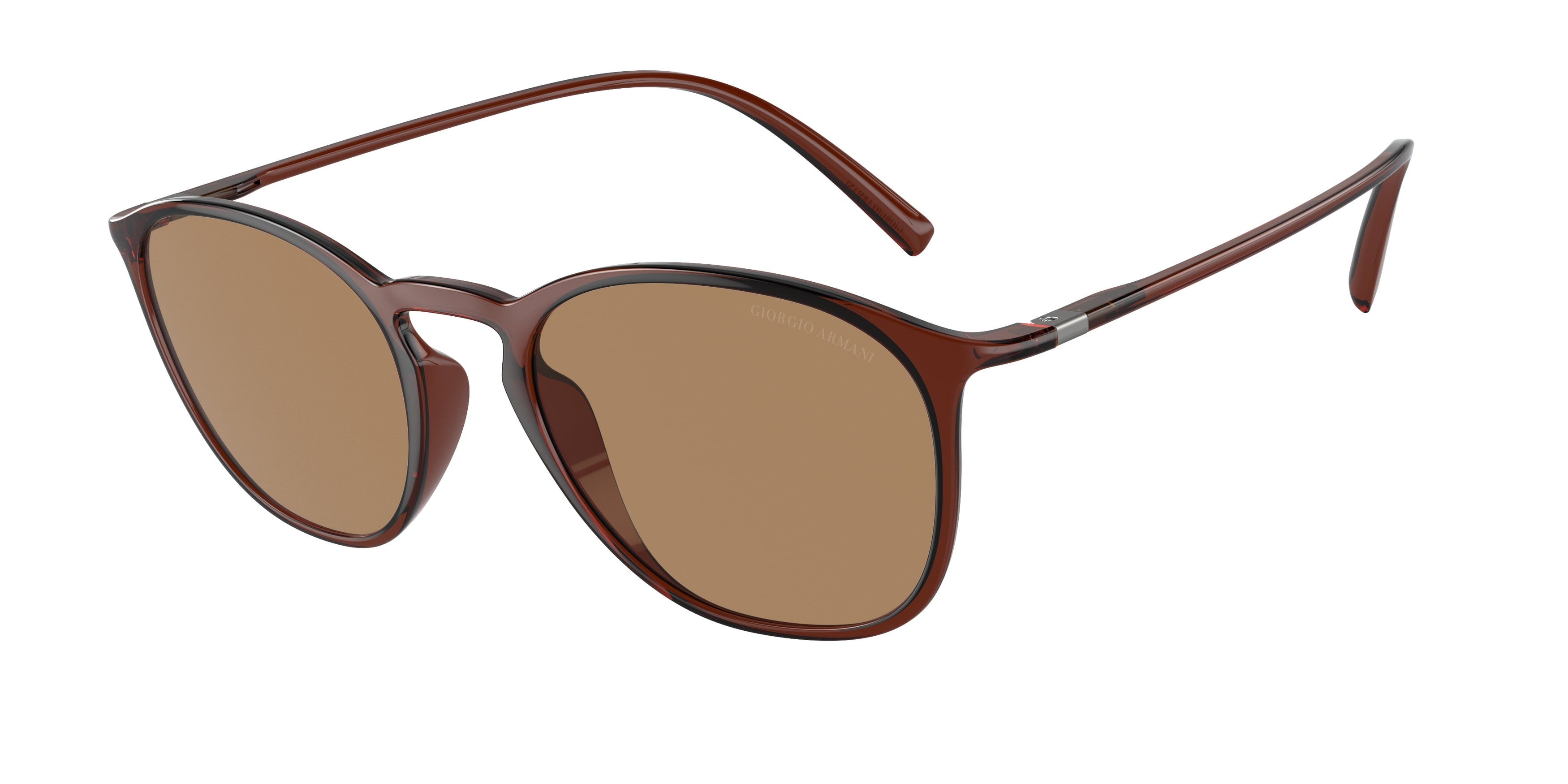 Giorgio Armani AR8186U Square Sunglasses  6004M4-Transparent Brown 52-145-20 - Color Map Brown