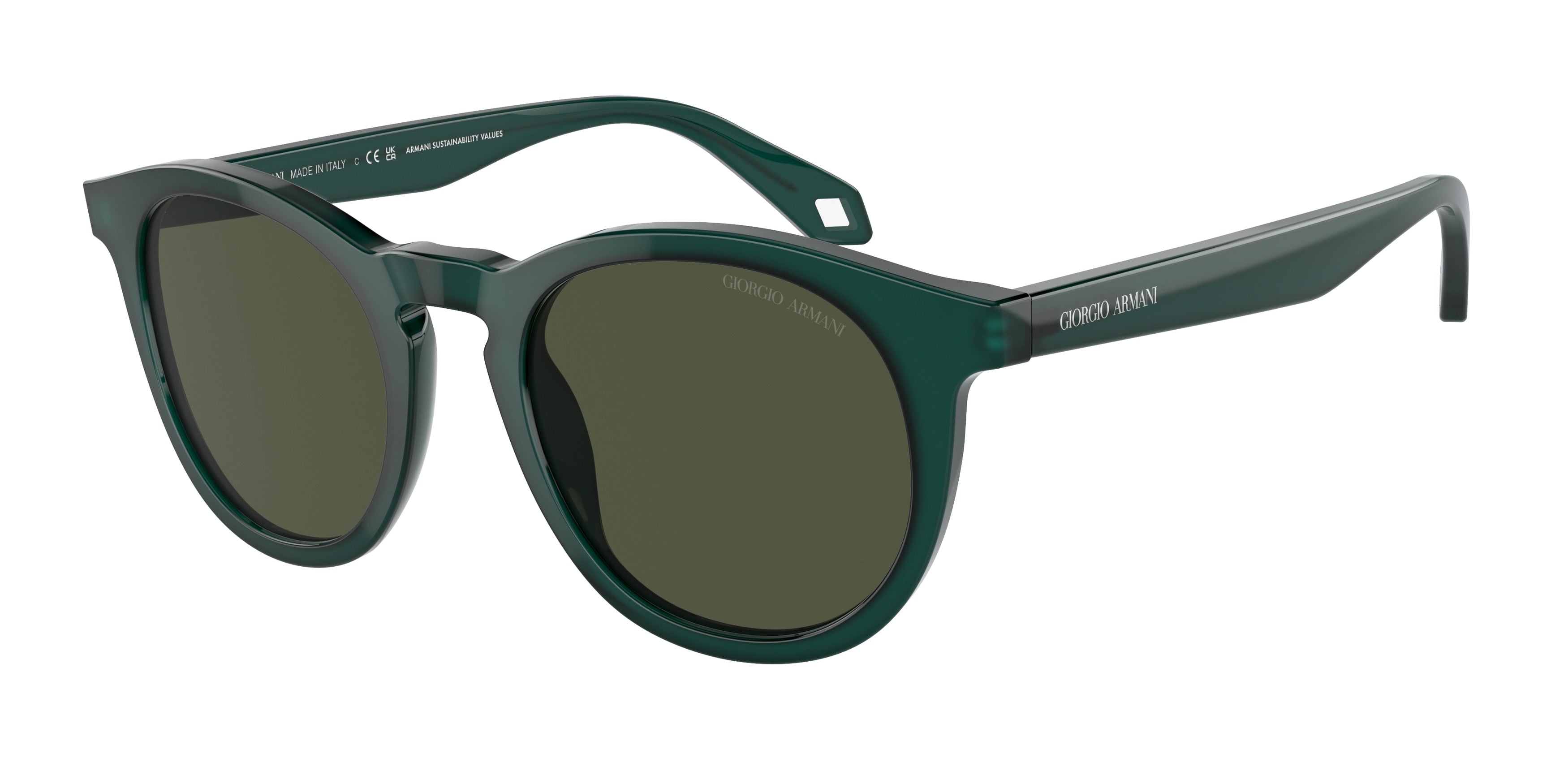 Giorgio Armani AR8192 Phantos Sunglasses  604431-Opaline Green 50-145-21 - Color Map Green