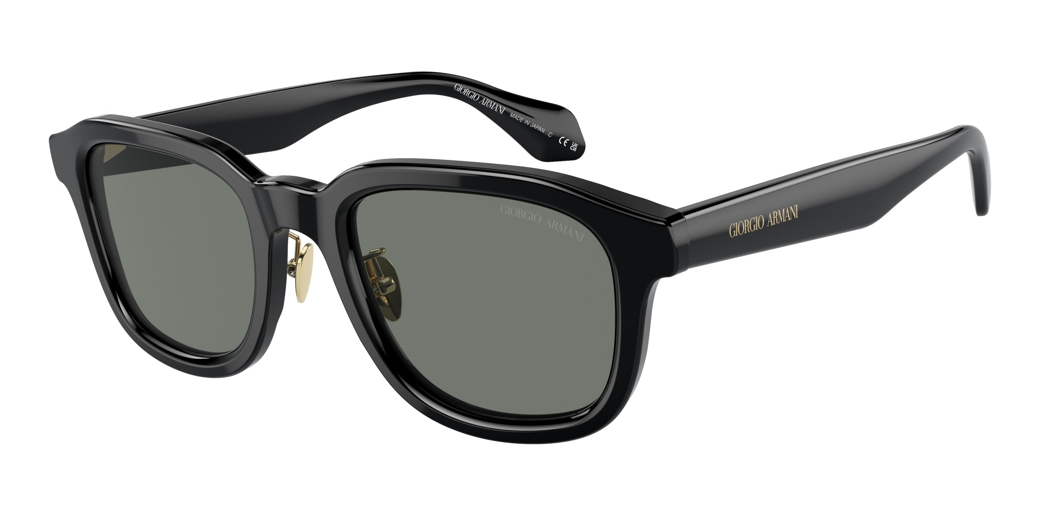Giorgio Armani AR8206 Square Sunglasses  6060/1-Black 50-145-22 - Color Map Black