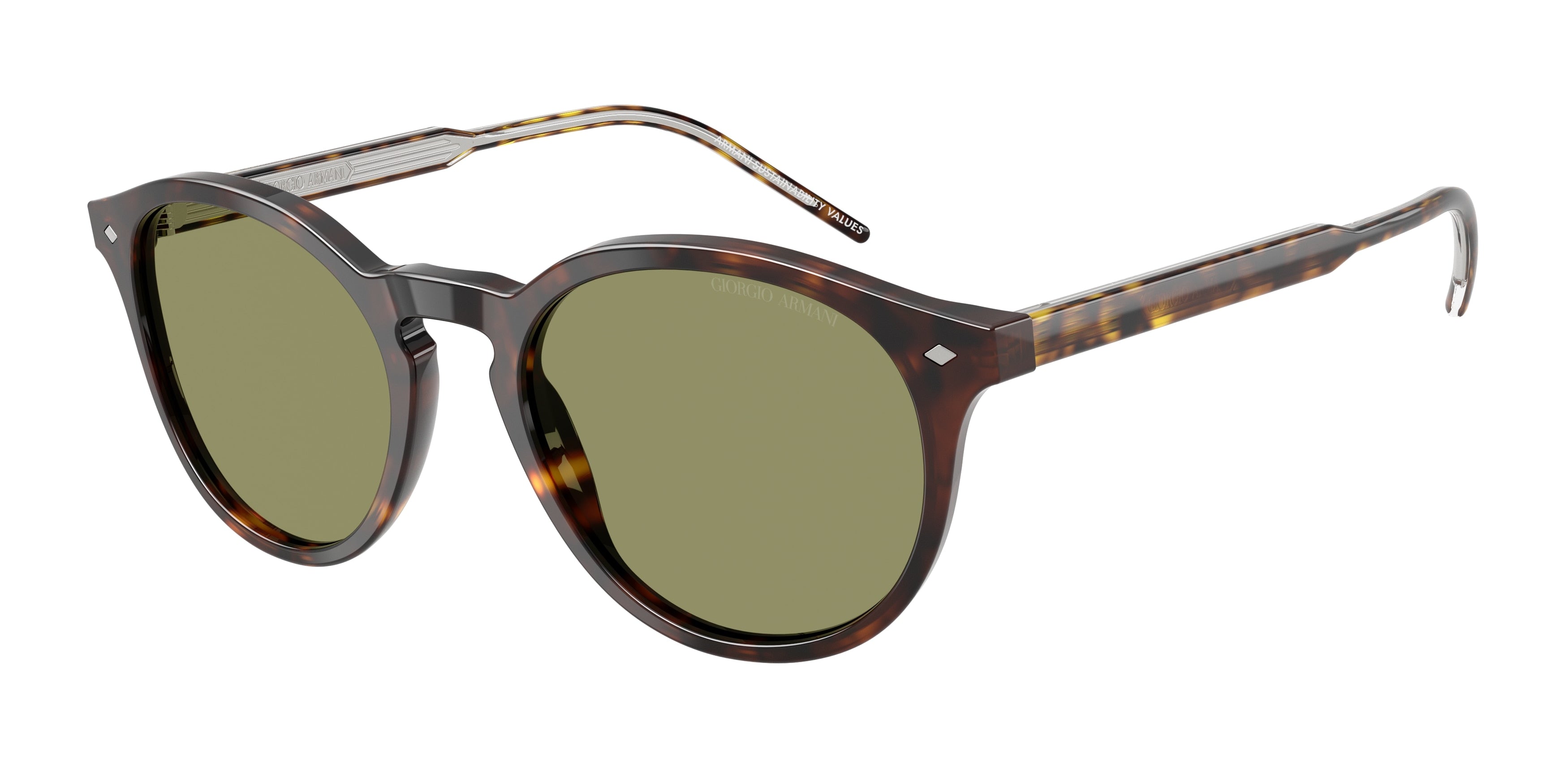 Giorgio Armani AR8211 Phantos Sunglasses  587914-Havana 52-145-20 - Color Map Tortoise
