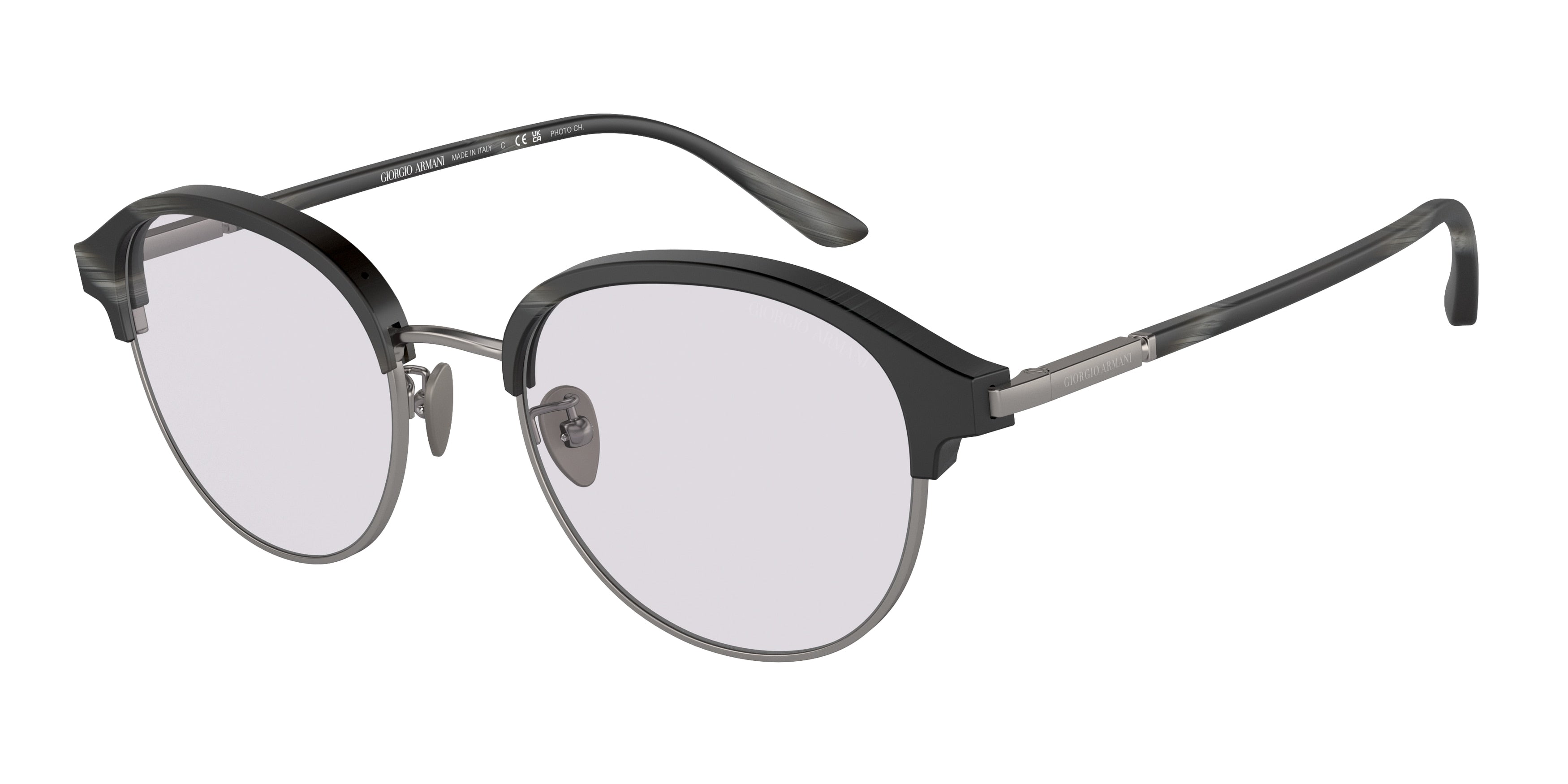 Giorgio Armani AR8215 Phantos Sunglasses  6068M3-Matte Blue Horn 52-145-20 - Color Map Blue