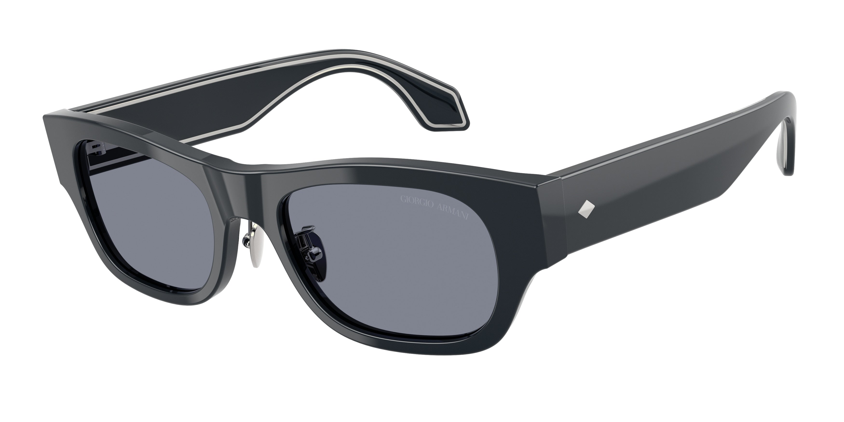 Giorgio Armani AR8224 Pillow Sunglasses  615719-Blue Icon 52-140-19 - Color Map Blue