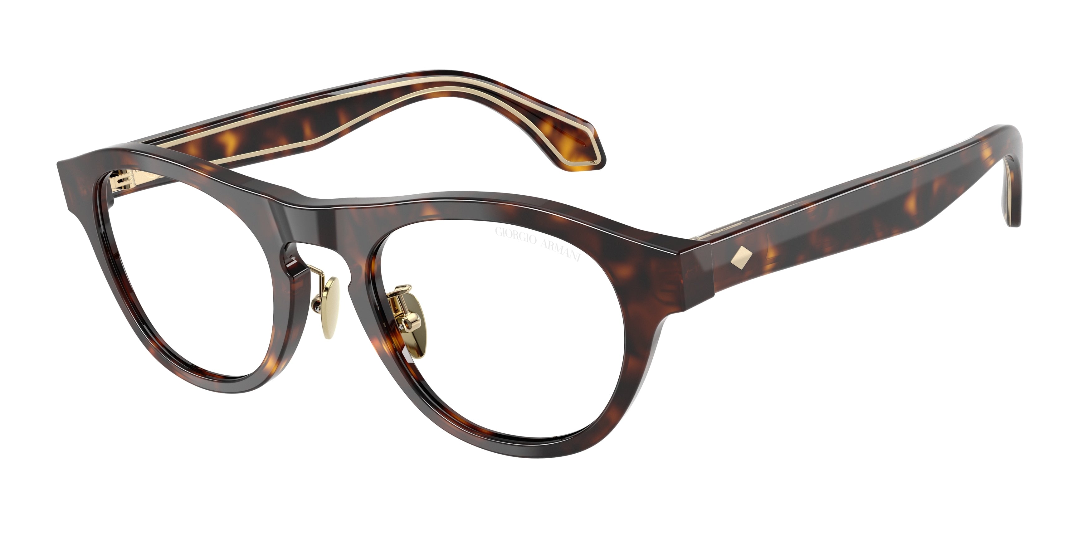 Giorgio Armani AR8225 Oval Sunglasses  50261W-Havana 49-140-21 - Color Map Tortoise