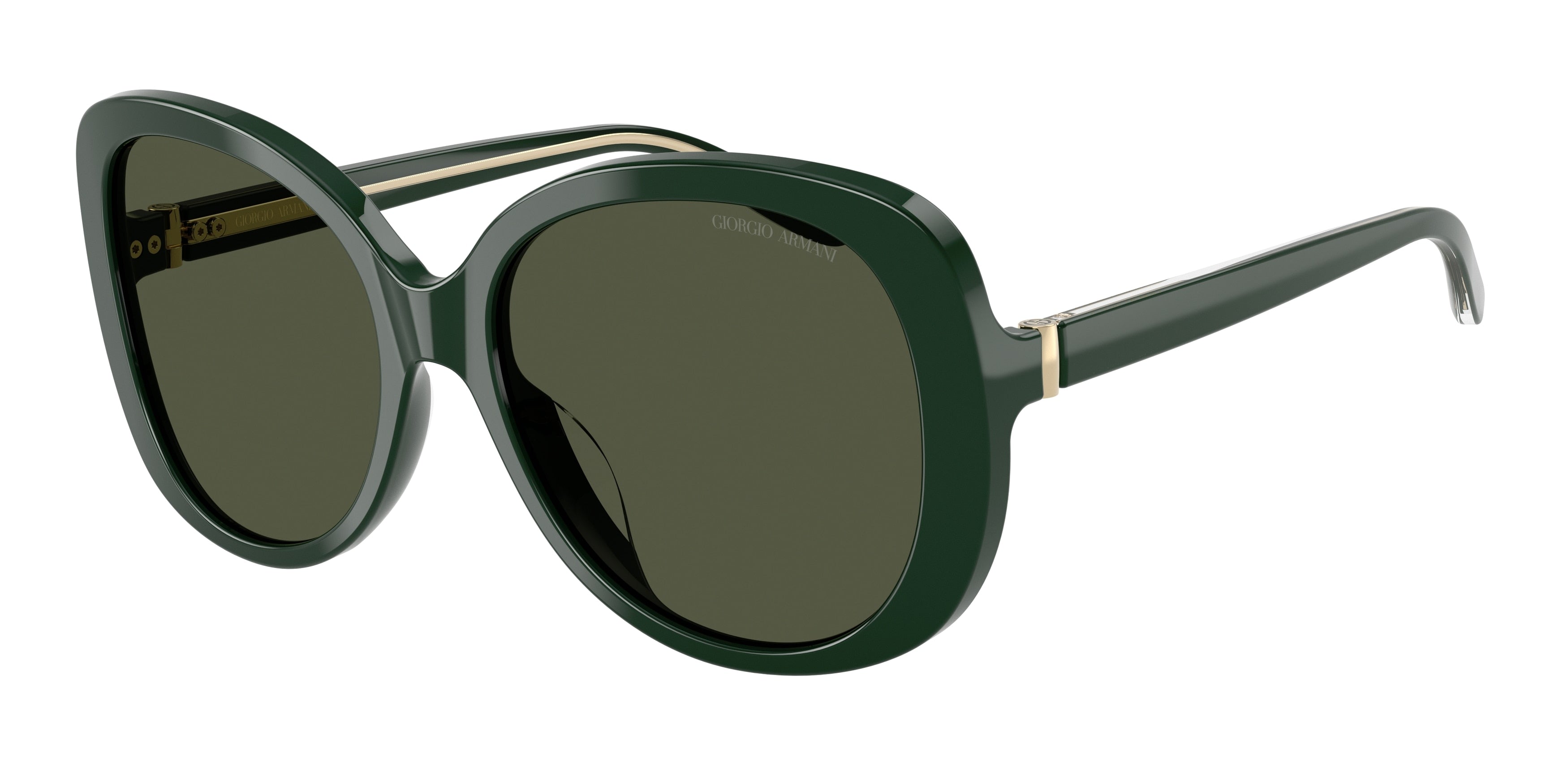 Giorgio Armani AR8229U Round Sunglasses  617331-Green 55-140-17 - Color Map Green