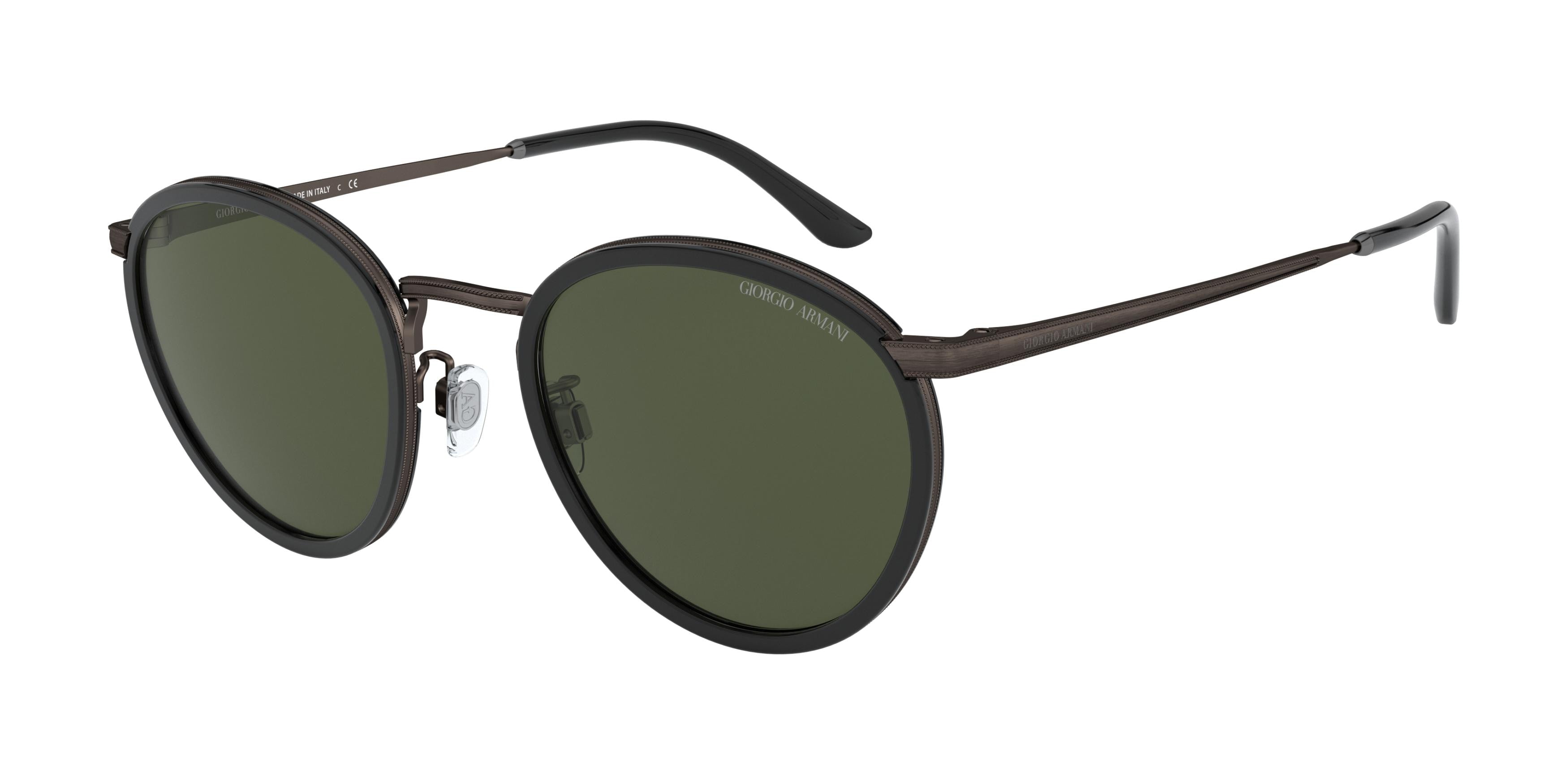 Giorgio Armani AR101M Round Sunglasses  326031-Black 50-145-22 - Color Map Black