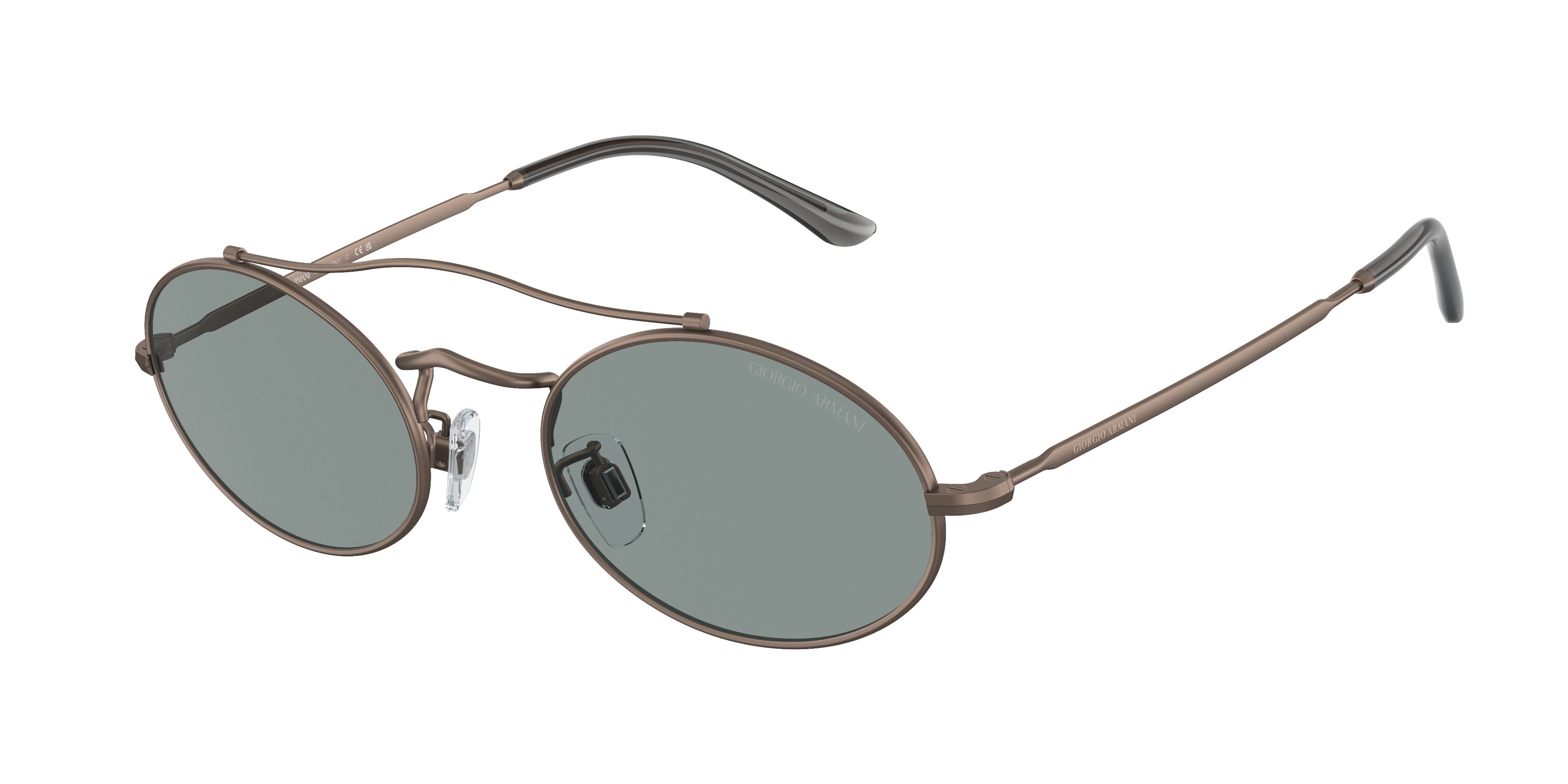 Giorgio Armani AR115SM Oval Sunglasses  300656-Matte Bronze 51-145-21 - Color Map Copper