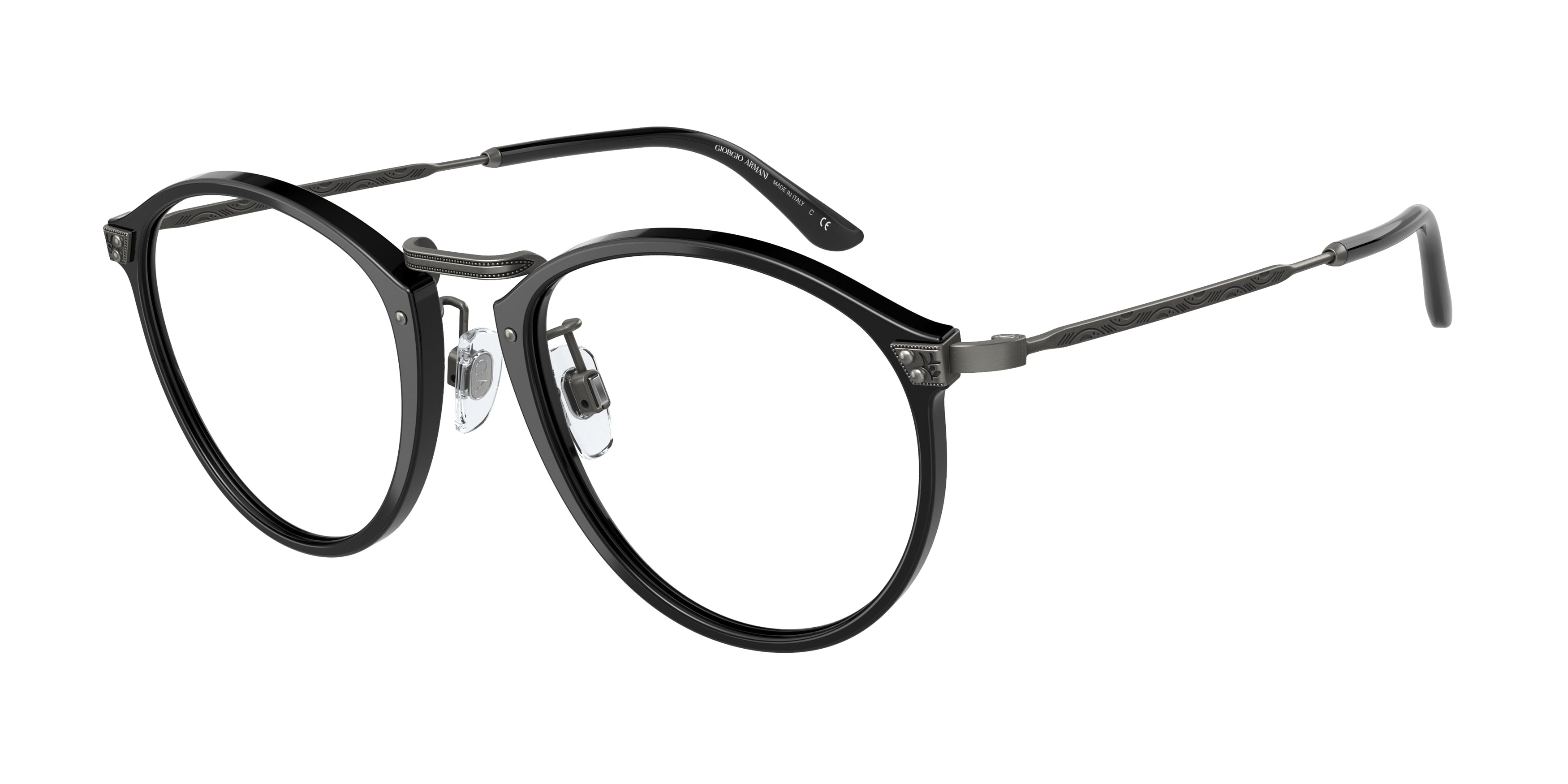 Giorgio Armani AR318M Phantos Eyeglasses  5001-Black 51-145-20 - Color Map Black