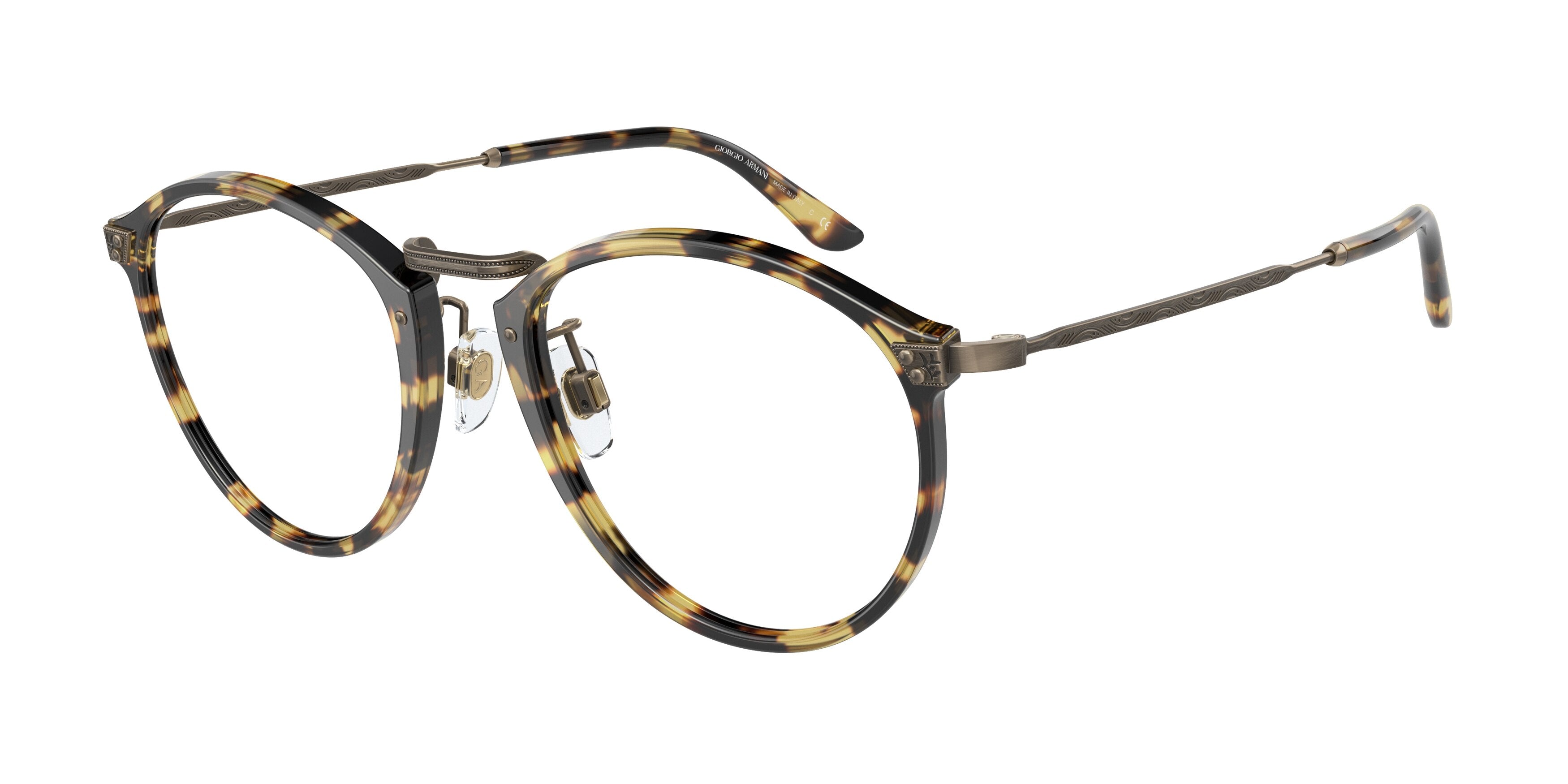 Giorgio Armani AR318M Phantos Eyeglasses  5839-Light Havana 51-145-20 - Color Map Tortoise