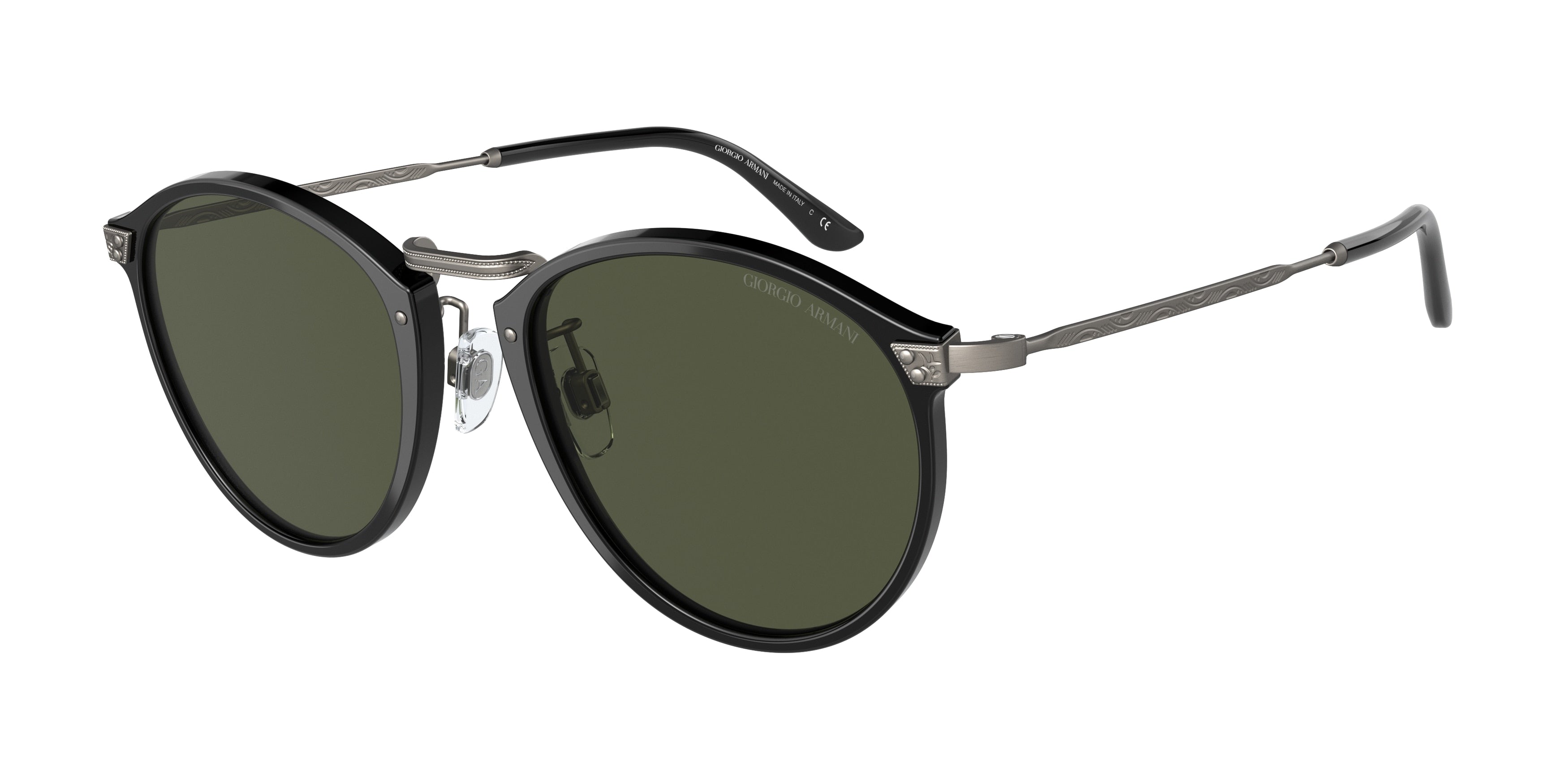 Giorgio Armani AR318SM Phantos Sunglasses  500131-Black 51-145-20 - Color Map Black