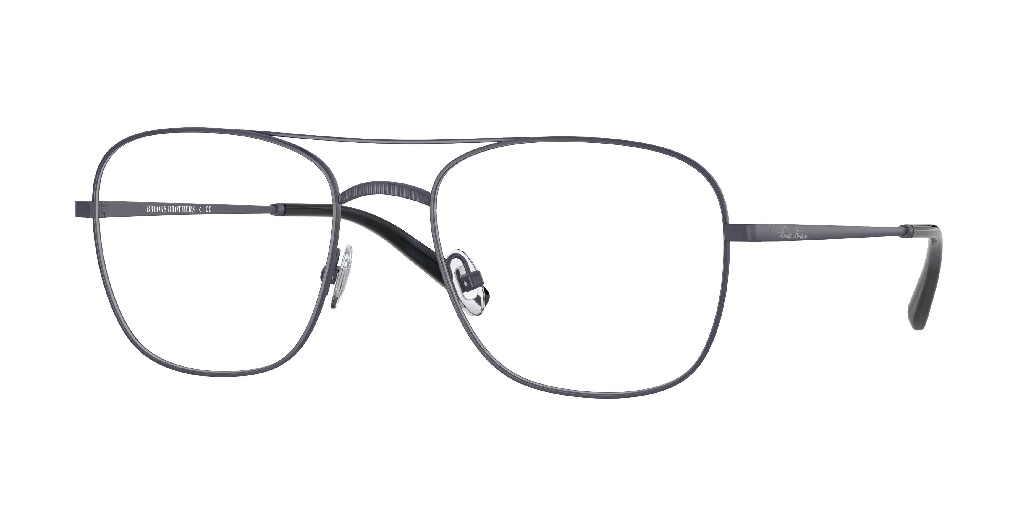 Brooks Brothers BB1095T Pilot Eyeglasses  1605T-Navy 56-145-20 - Color Map Blue