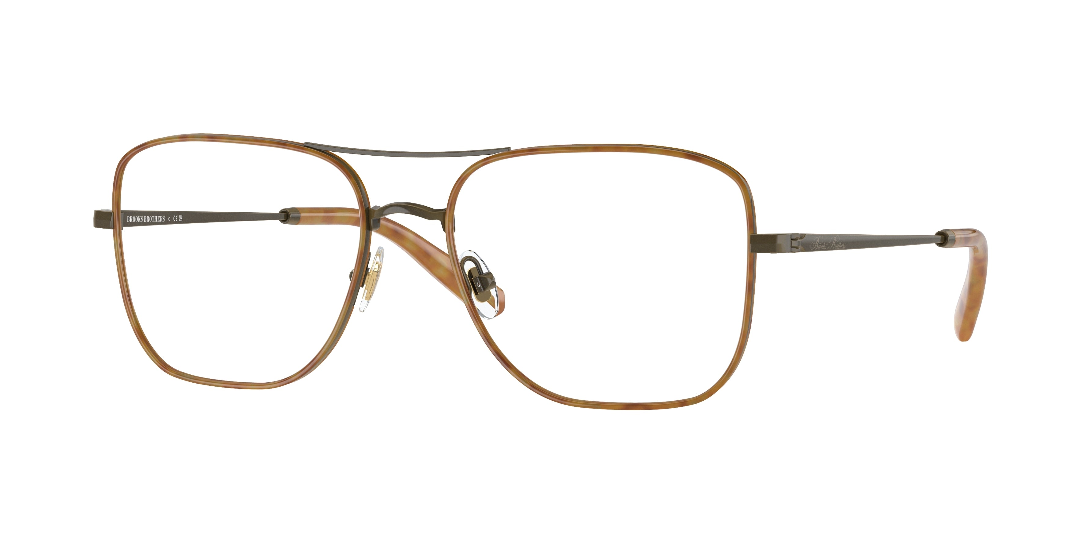 Brooks Brothers BB1114J Pilot Eyeglasses  1038-Antique Gold 55-145-18 - Color Map Gold