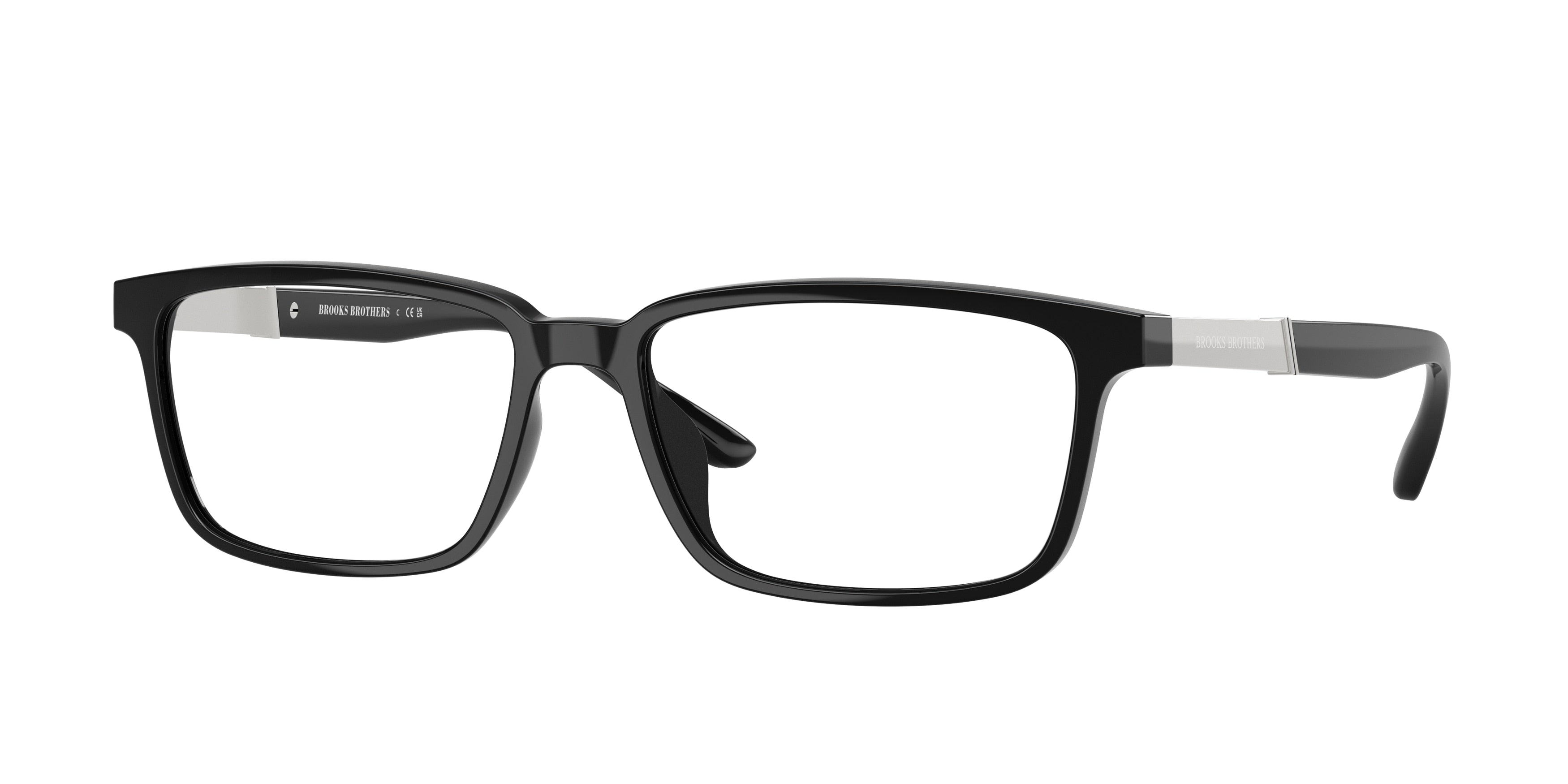 Brooks Brothers BB2070U Rectangle Eyeglasses  6064-Black 56-145-16 - Color Map Black