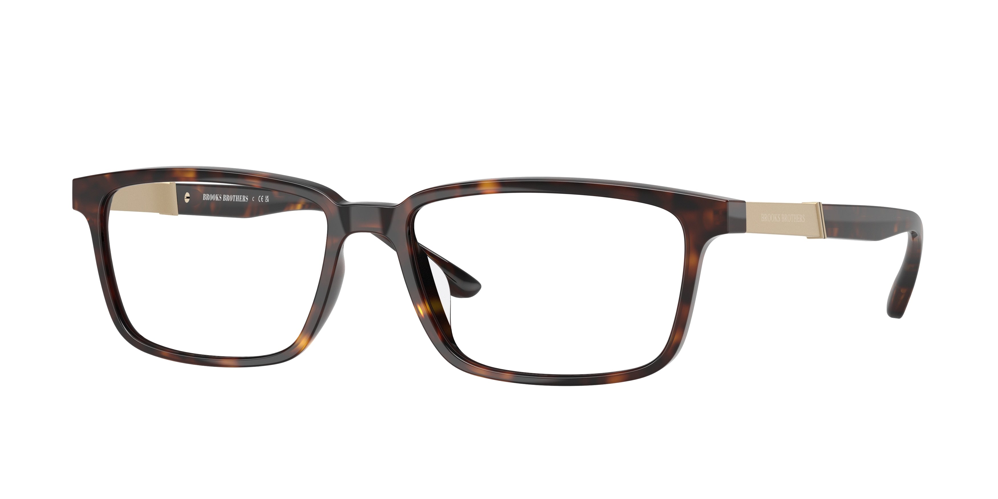 Brooks Brothers BB2070U Rectangle Eyeglasses  6161-Dark Tort 56-145-16 - Color Map Tortoise