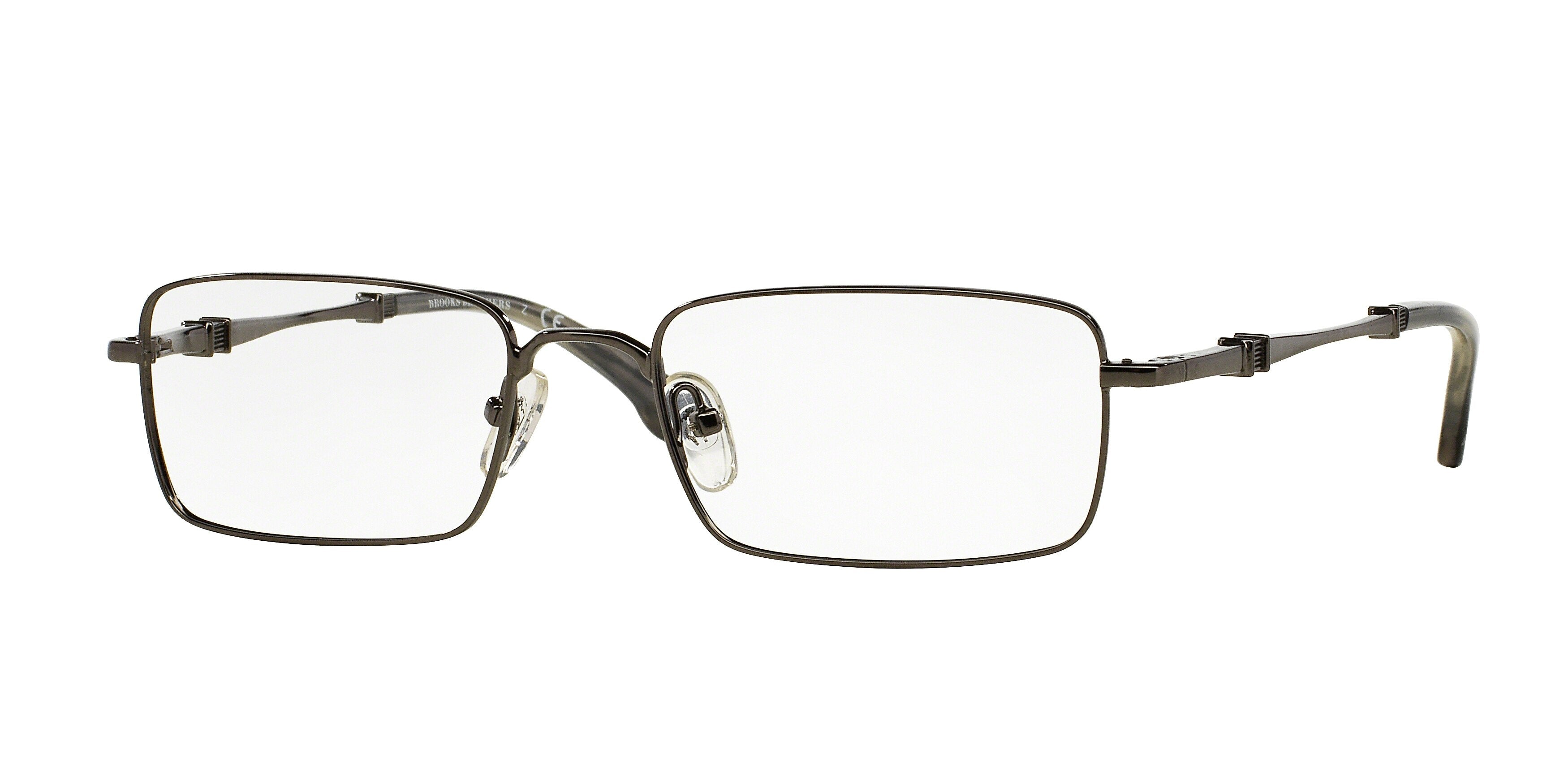 Brooks Brothers BB465 Rectangle Eyeglasses  1150-Gunmetal 53-140-18 - Color Map Grey