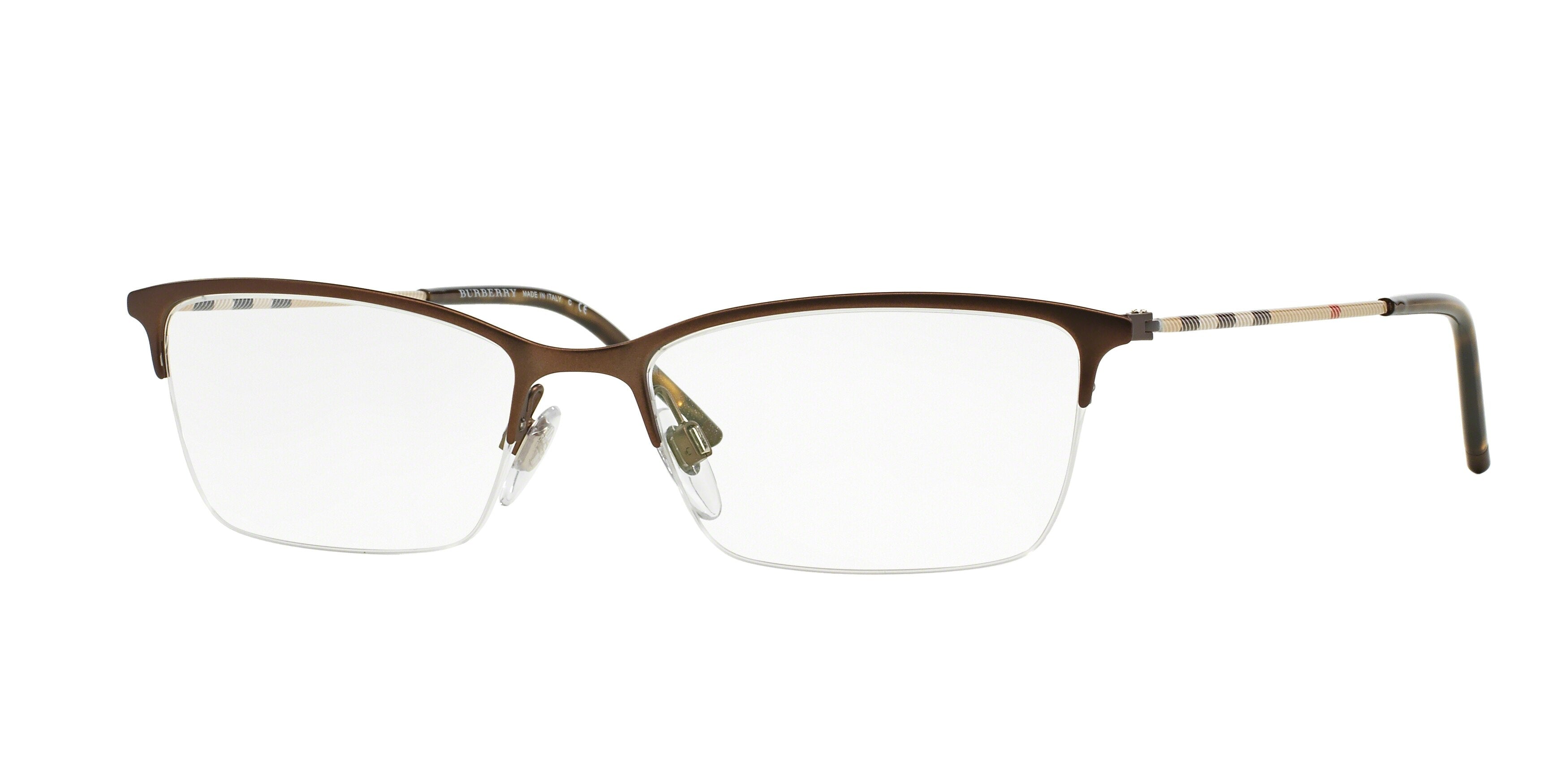Burberry BE1278 Cat Eye Eyeglasses  1012-Matte Brown 53-140-17 - Color Map Brown