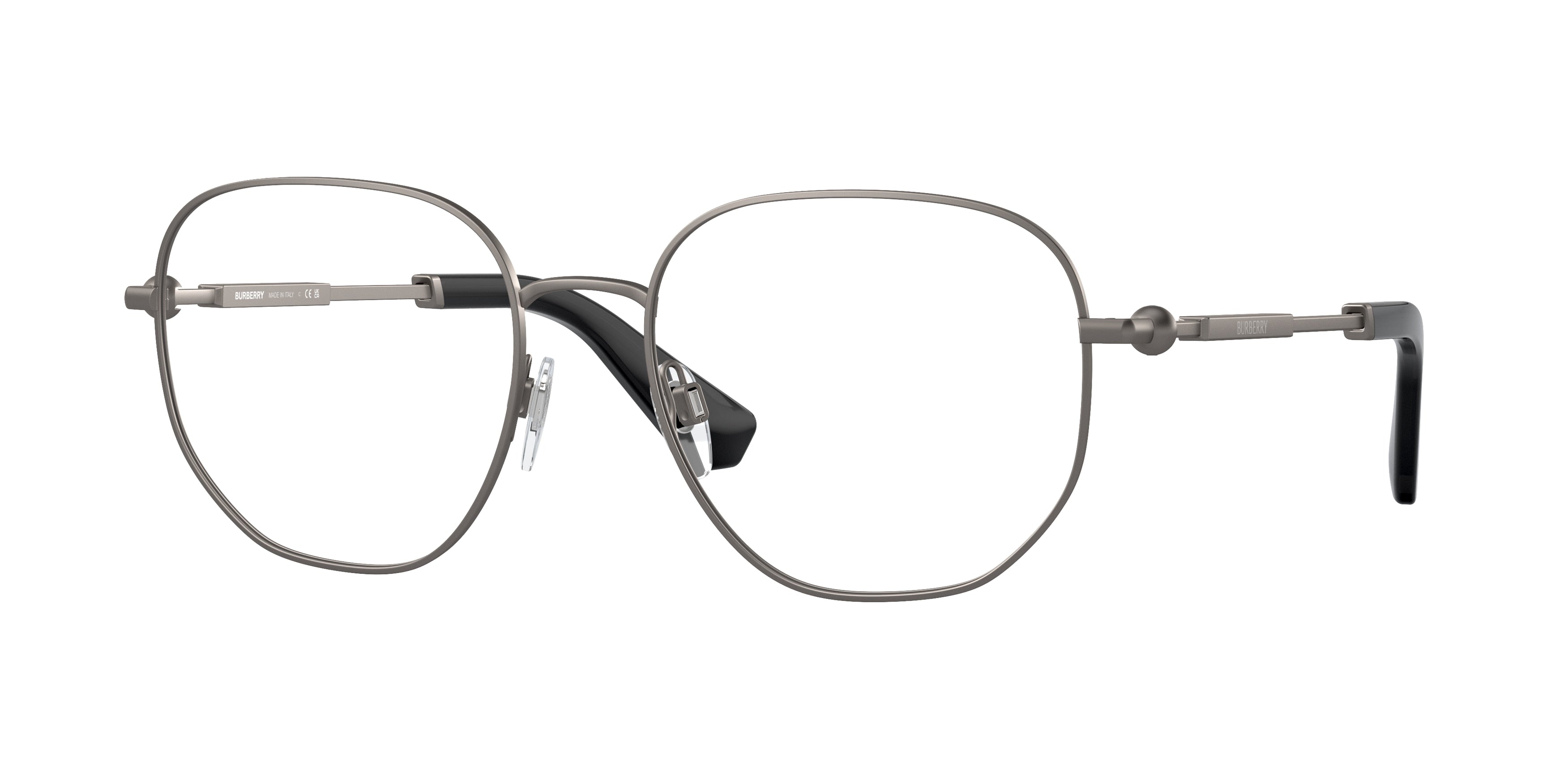 Burberry BE1385 Square Eyeglasses  1316-Dark Grey 55-145-18 - Color Map Grey