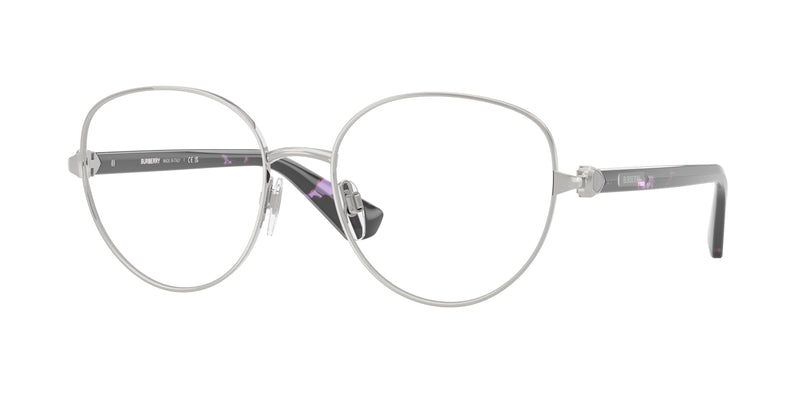 Burberry BE1394 Phantos Eyeglasses  1005-Silver 55-140-18 - Color Map Silver