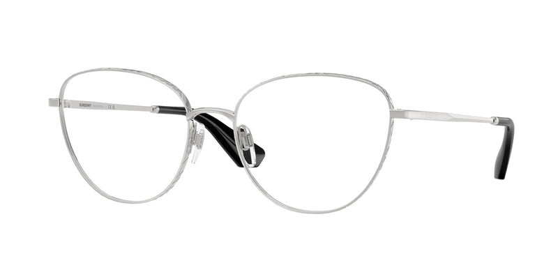 Burberry BE1398 Cat Eye Eyeglasses  1005-Silver 56-140-17 - Color Map Silver