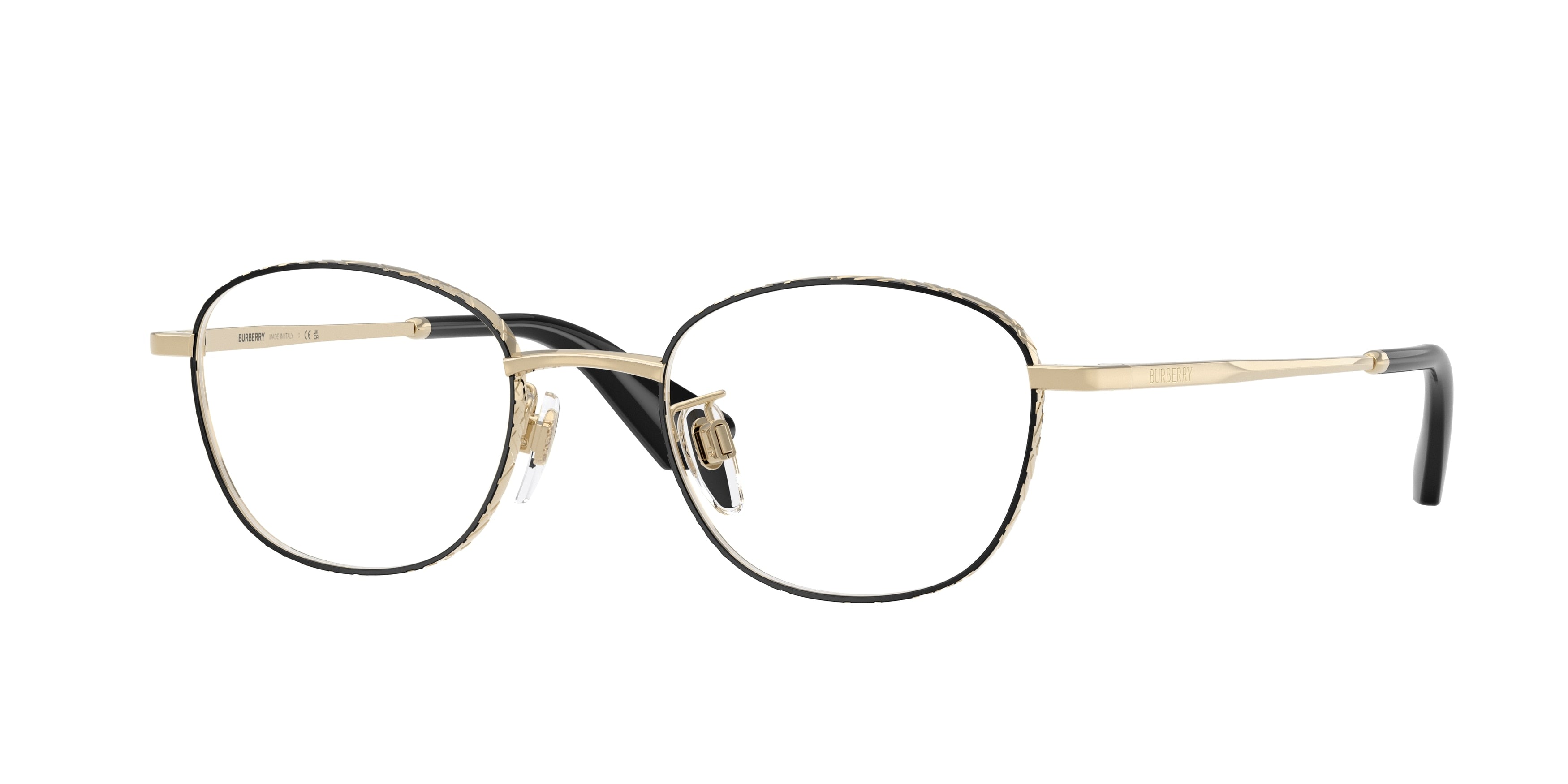 Burberry BE1403D Phantos Eyeglasses  1326-Black 48-145-20 - Color Map Black