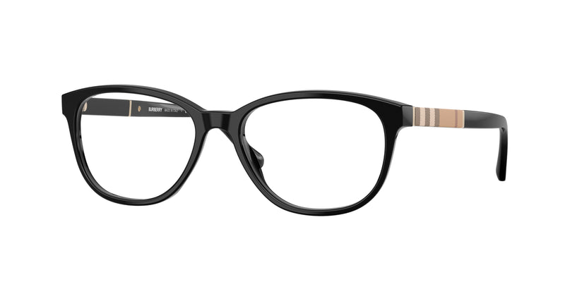 Burberry BE2172 Square Eyeglasses  3001-Black 52-140-16 - Color Map Black