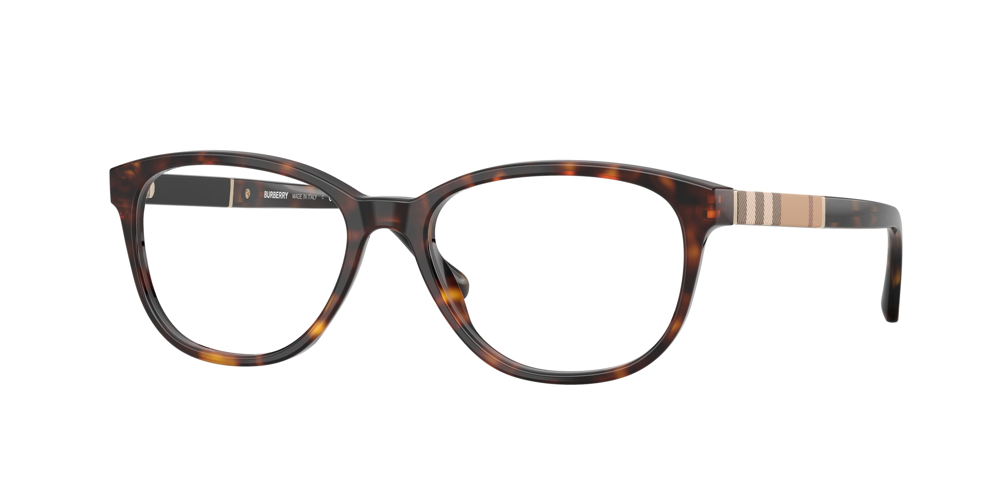 Burberry BE2172 Square Eyeglasses  3002-Dark Havana 52-140-16 - Color Map Brown