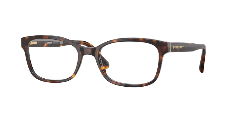Burberry BE2201 Rectangle Eyeglasses  3002-Dark Havana 52-140-17 - Color Map Brown