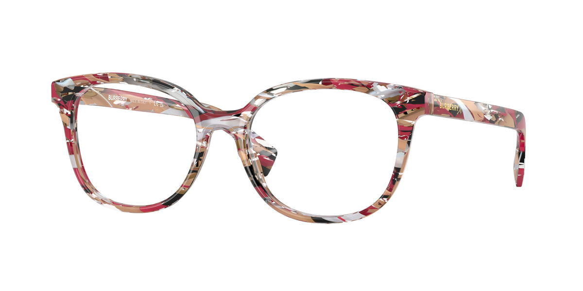 Burberry BE2291 Square Eyeglasses  3792-Striped Check 53-140-17 - Color Map Multicolor