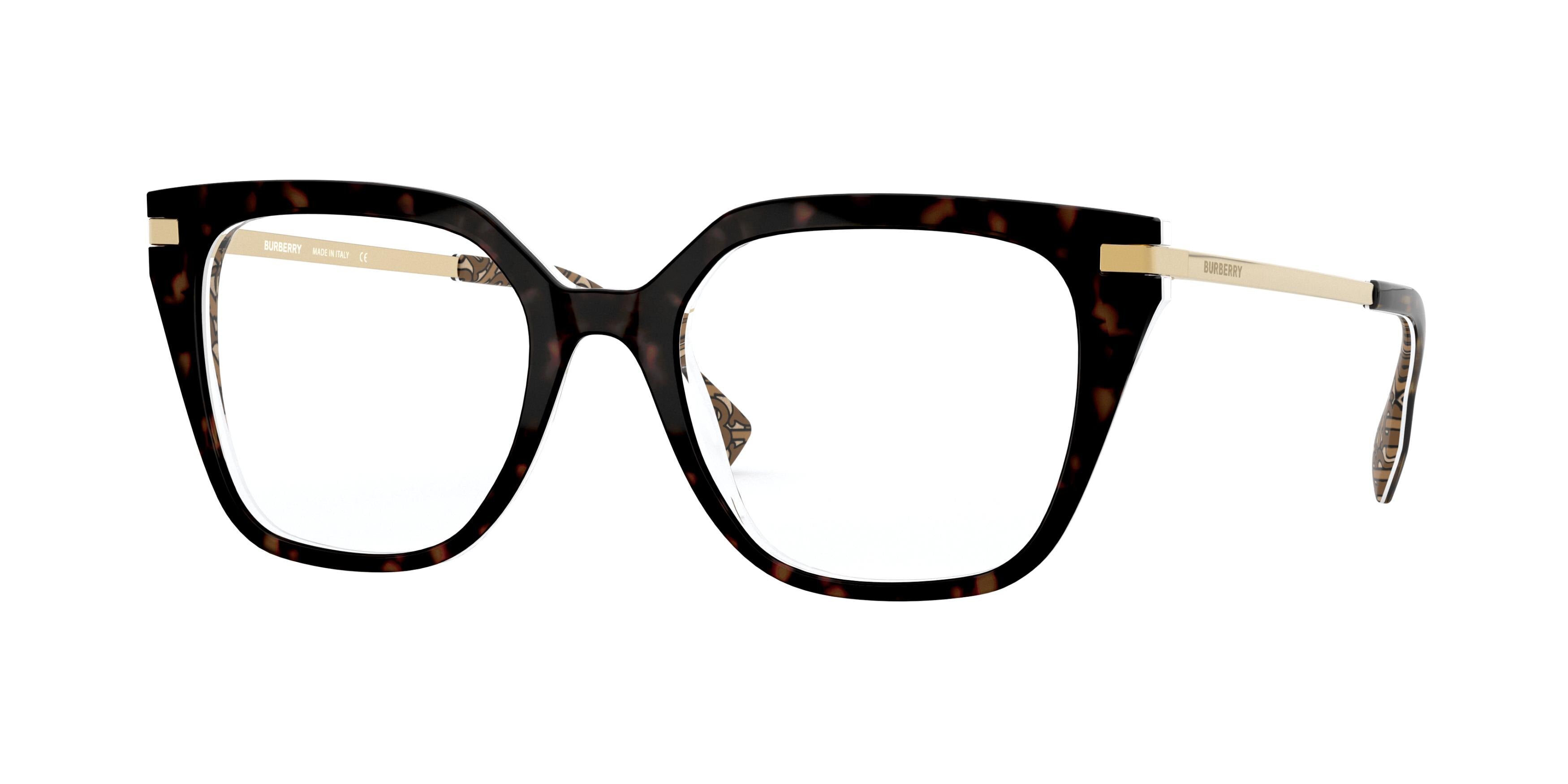 Burberry SEATON BE2310 Square Eyeglasses  3827-Brown 50-140-19 - Color Map Brown