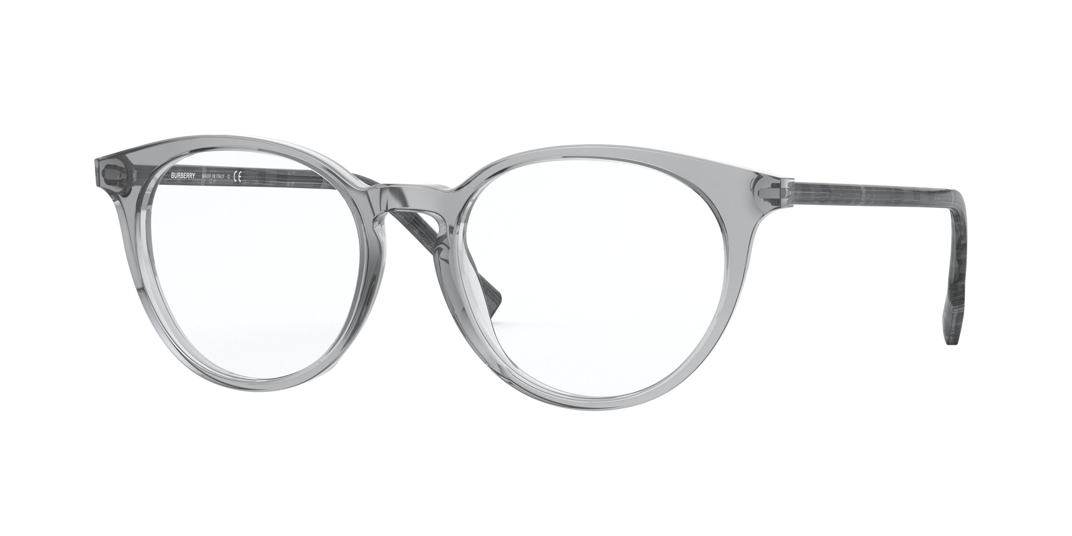 Burberry CHALCOT BE2318 Phantos Eyeglasses  3855-Transparent Grey 51-140-18 - Color Map Grey