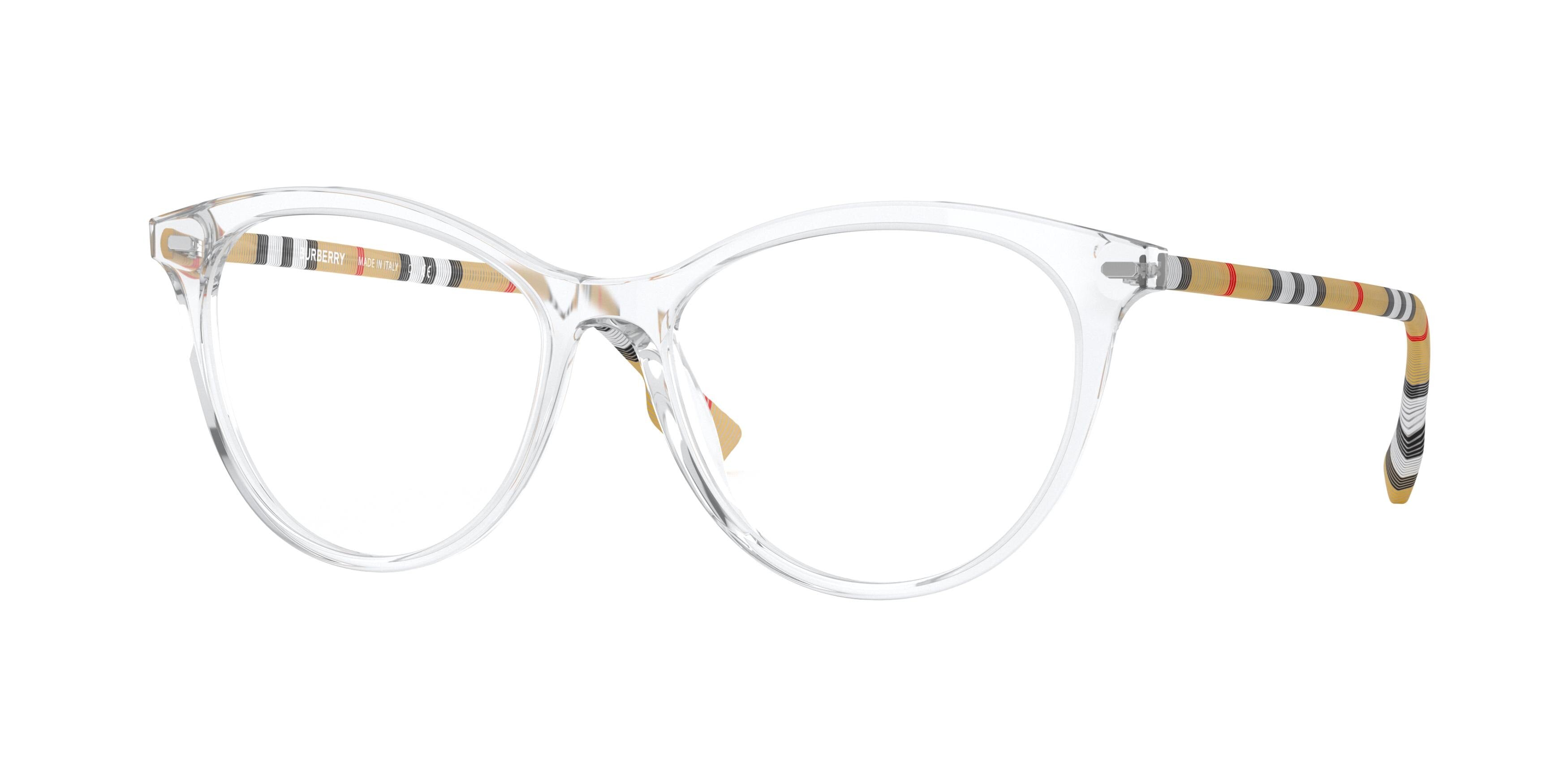 Burberry AIDEN BE2325 Phantos Eyeglasses  3889-Transparent 51-140-16 - Color Map Transparent