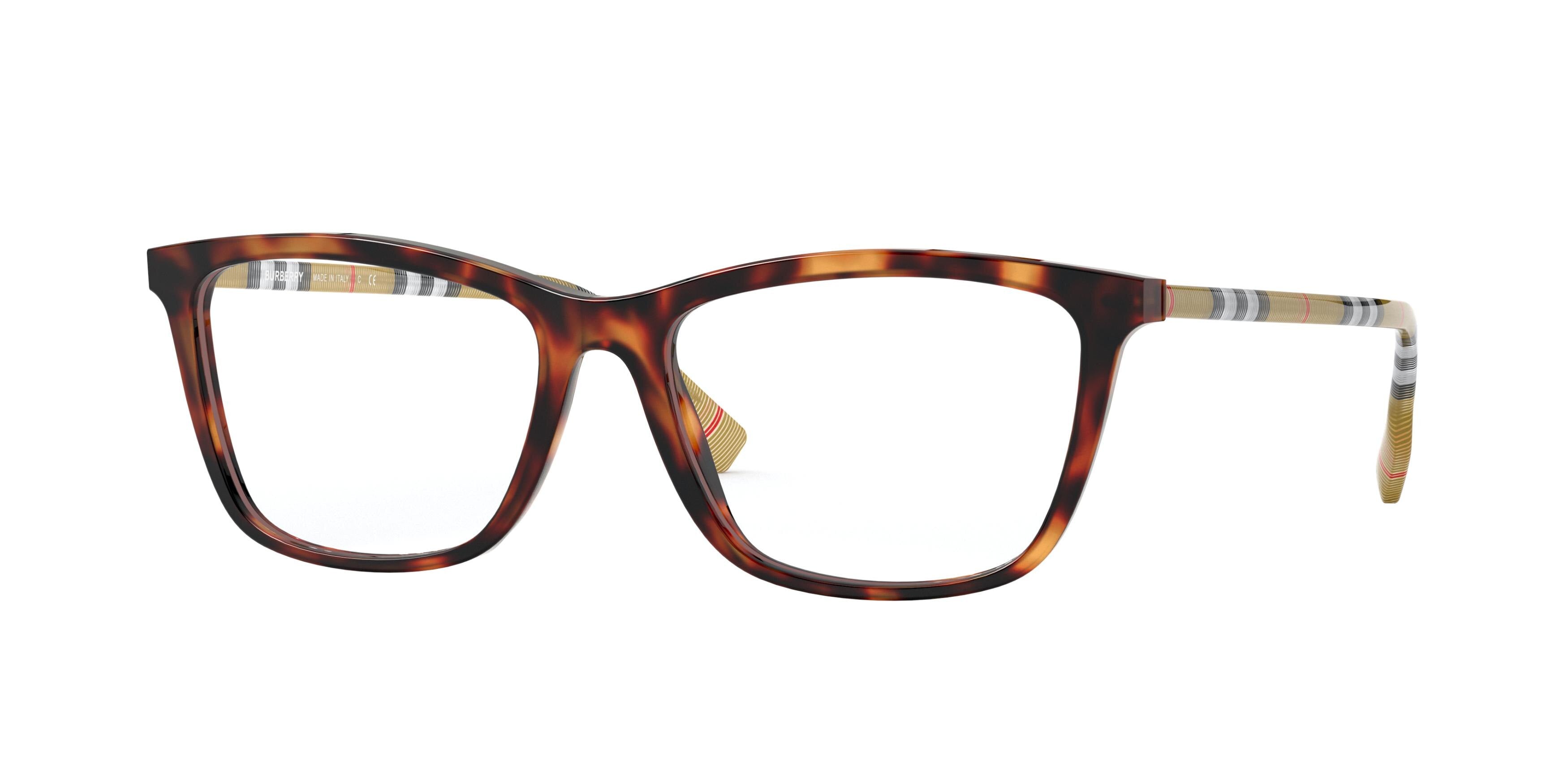 Burberry EMERSON BE2326 Square Eyeglasses  3890-Dark Havana 54-140-16 - Color Map Brown