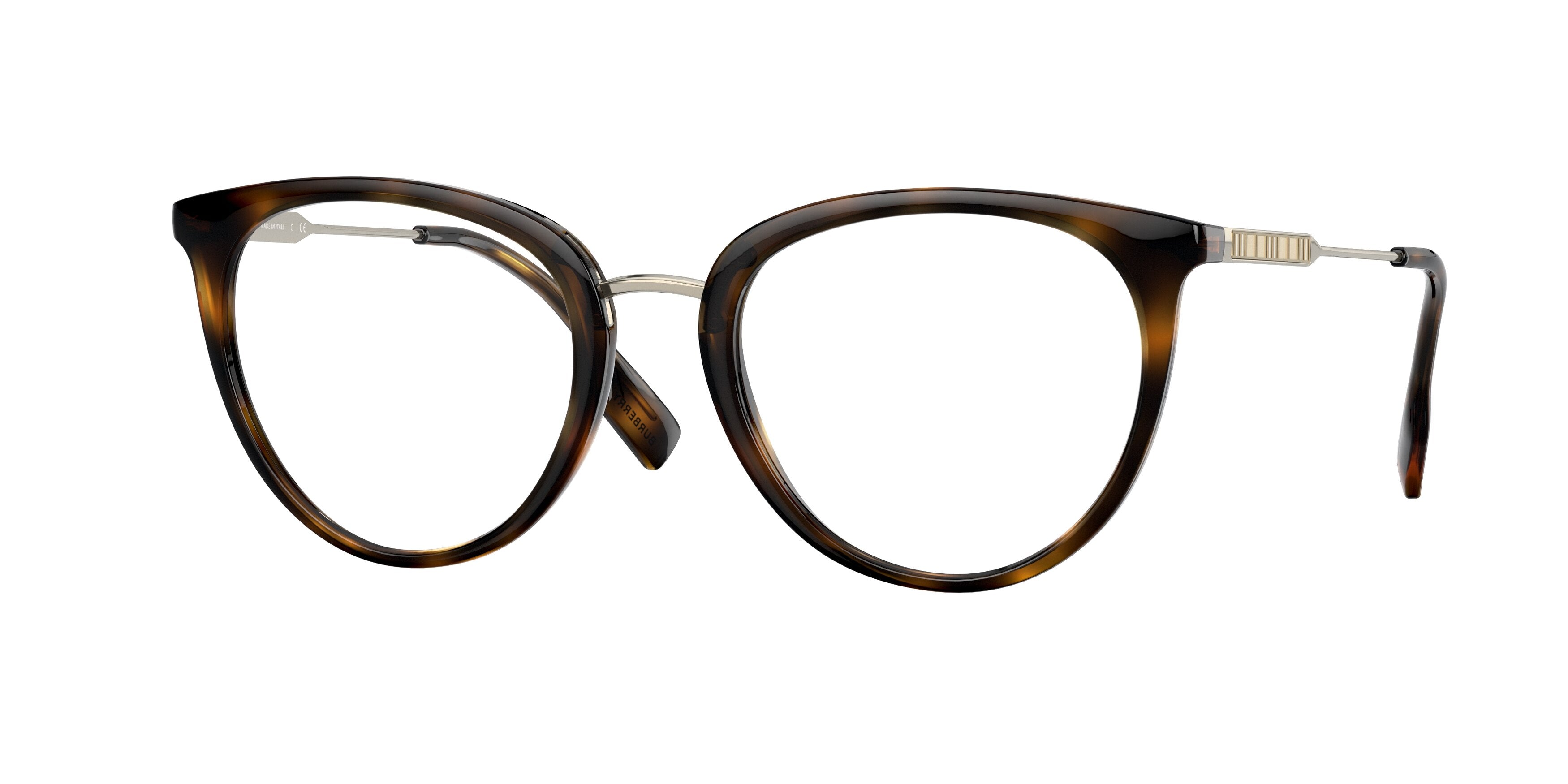 Burberry JULIA BE2331 Phantos Eyeglasses  3002-Dark Havana 52-140-20 - Color Map Brown