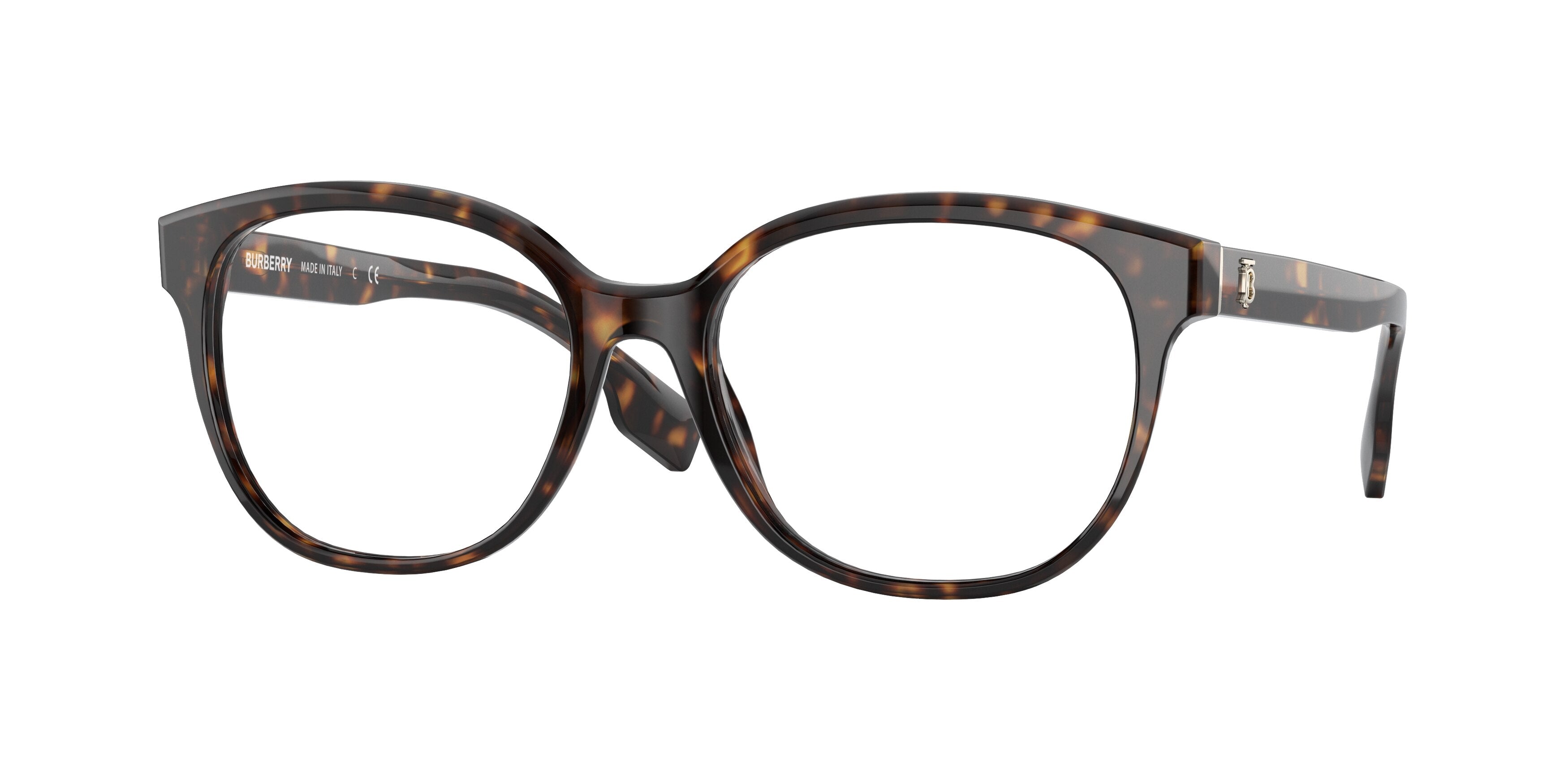 Burberry SCARLET BE2332F Square Eyeglasses  3002-Dark Havana 54-140-17 - Color Map Brown
