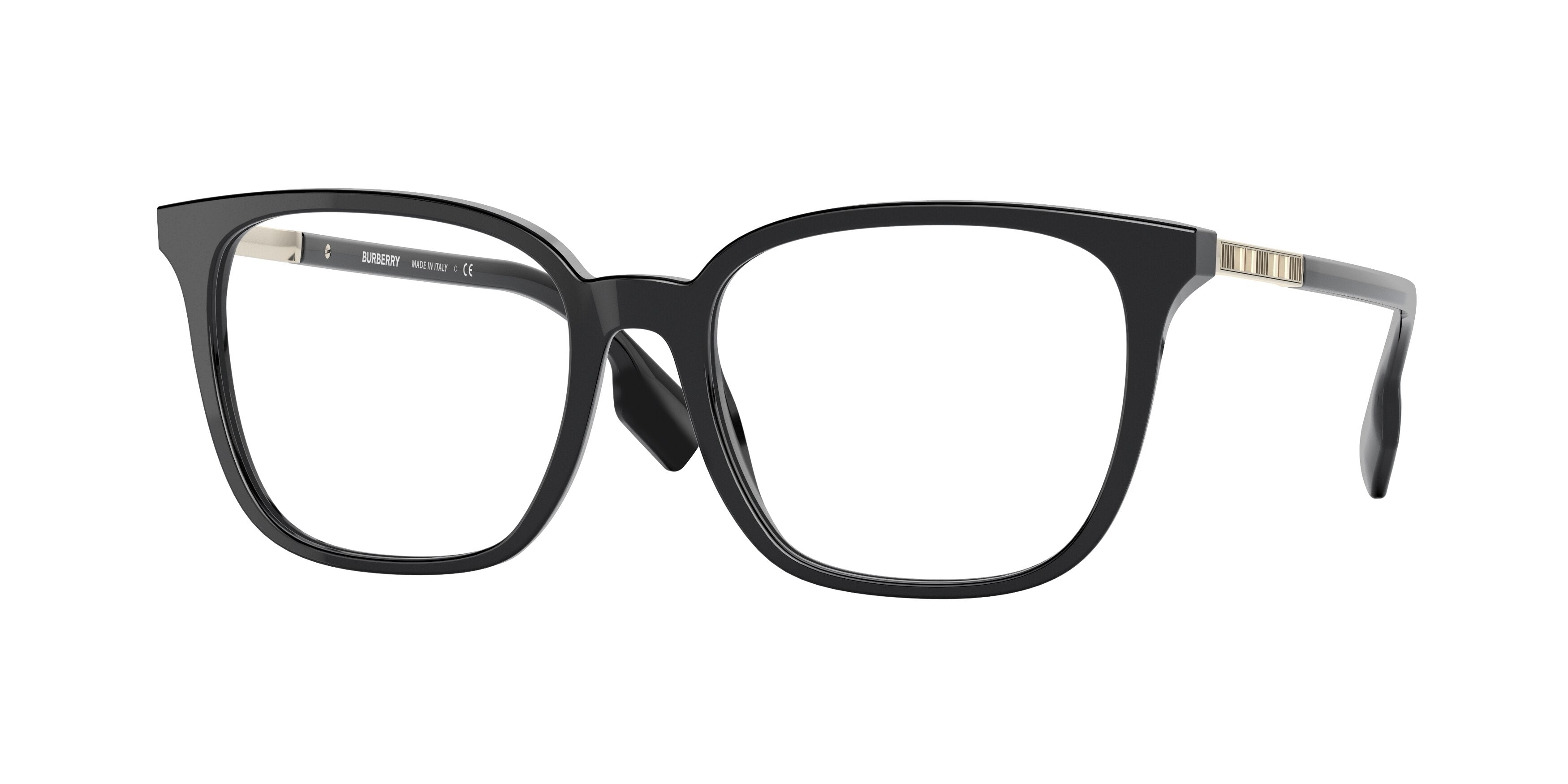 Burberry LEAH BE2338 Square Eyeglasses  3001-Black 53-140-17 - Color Map Black