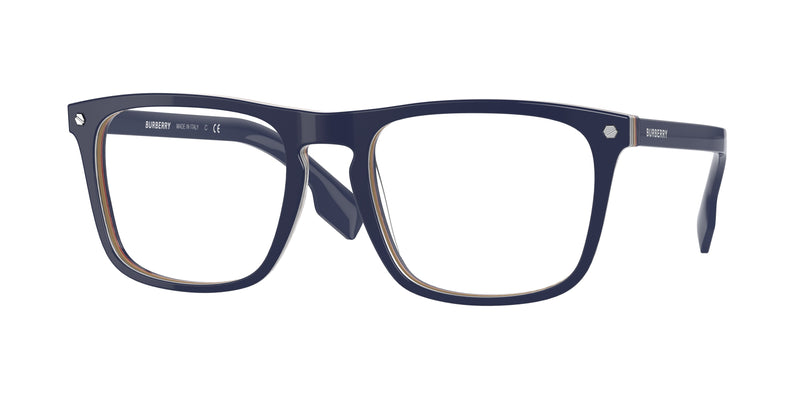 Burberry BOLTON BE2340 Square Eyeglasses  3799-Blue 56-145-20 - Color Map Blue