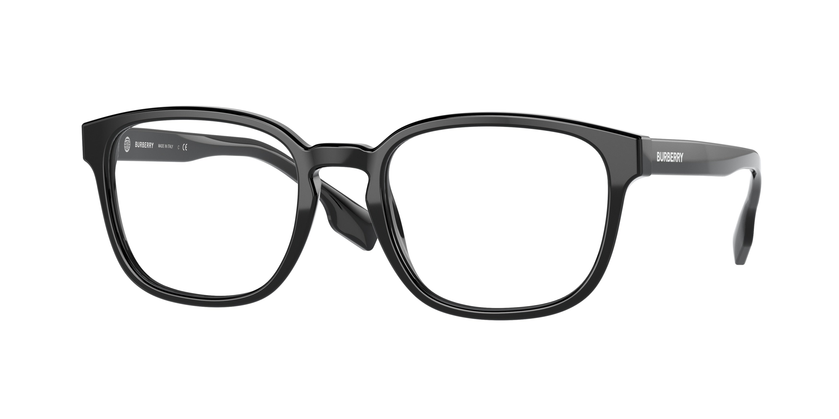 Burberry EDISON BE2344 Square Eyeglasses  3878-Black 53-145-20 - Color Map Black