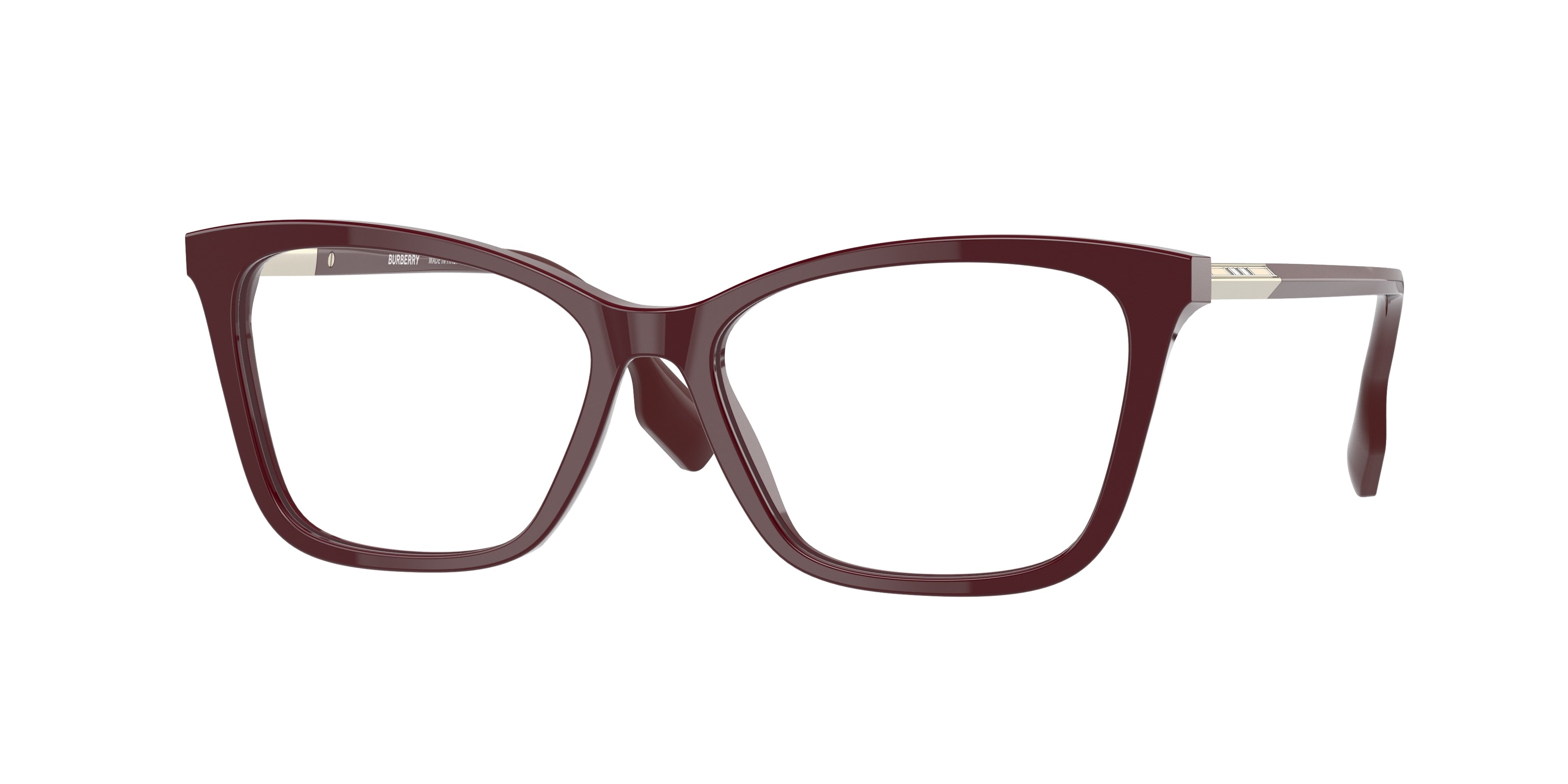 Burberry SALLY BE2348 Cat Eye Eyeglasses  3403-Bordeaux 53-140-15 - Color Map Red