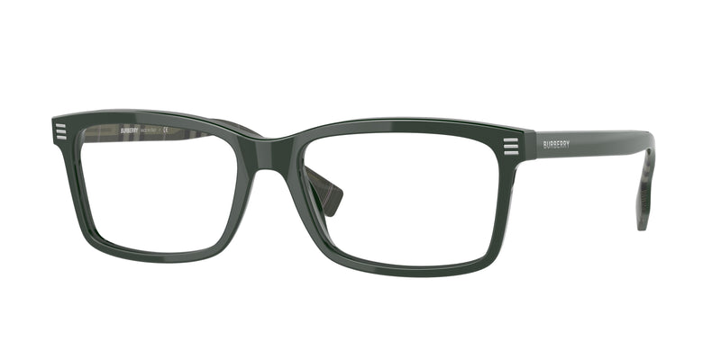 Burberry FOSTER BE2352 Rectangle Eyeglasses  3987-Green 56-145-17 - Color Map Green