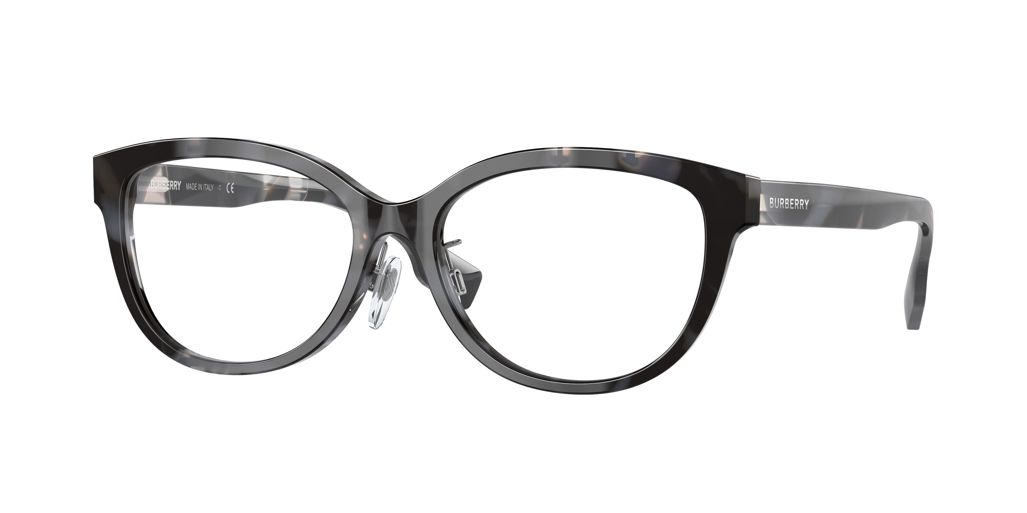 Burberry ESME BE2357F Cat Eye Eyeglasses  3983-Top Check/Grey Havana 54-140-16 - Color Map Grey