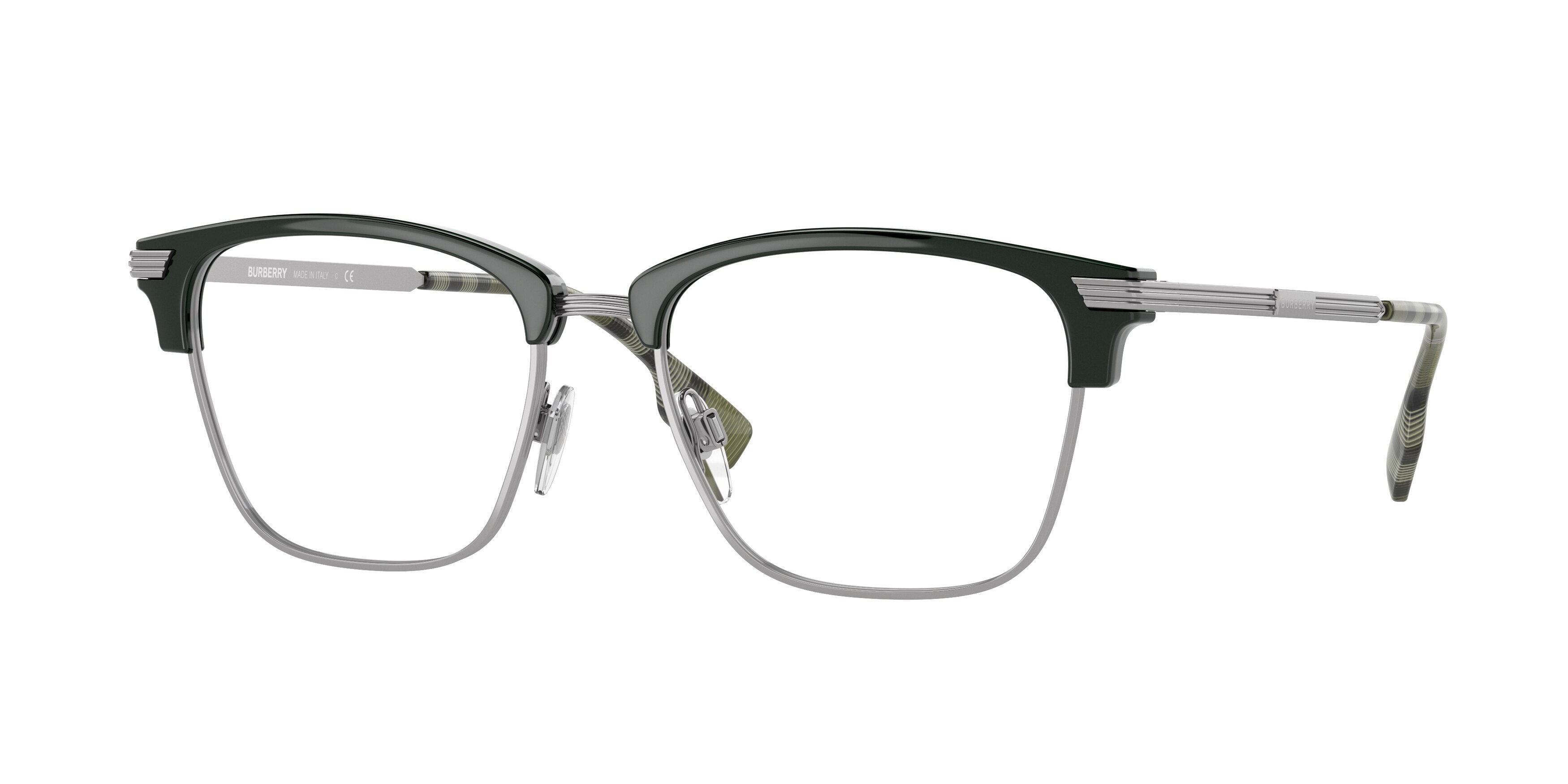 Burberry PEARCE BE2359 Square Eyeglasses  3999-Green 53-145-17 - Color Map Green