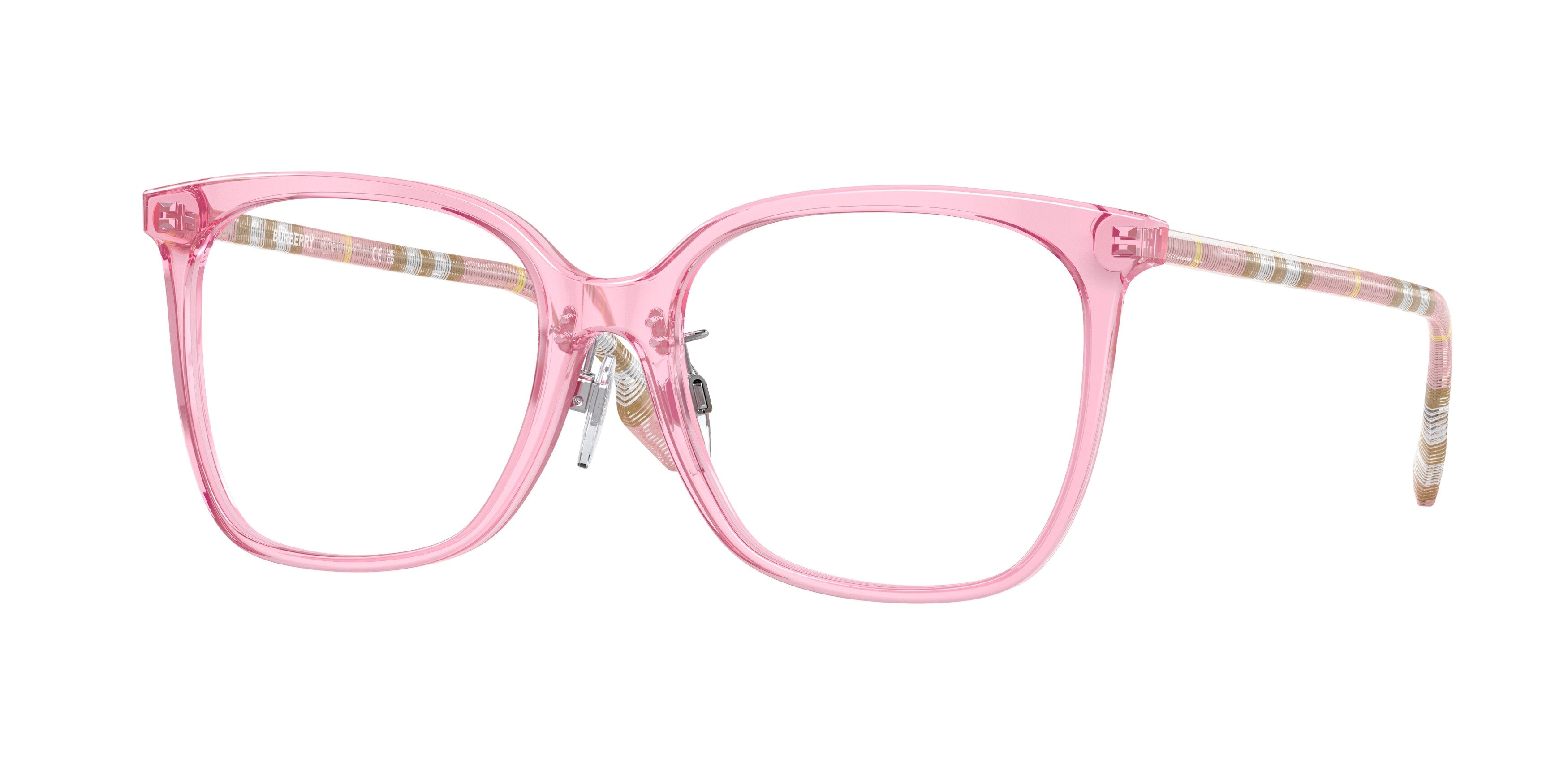 Burberry LOUISE BE2367F Square Eyeglasses  4020-Pink 54-140-17 - Color Map Pink