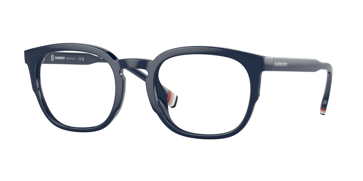 Burberry SAMUEL BE2370U Square Eyeglasses  4034-Blue 53-150-22 - Color Map Blue