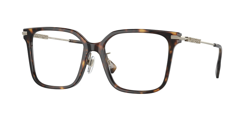 Burberry ELIZABETH BE2376 Square Eyeglasses  3002-Dark Havana 54-140-16 - Color Map Brown