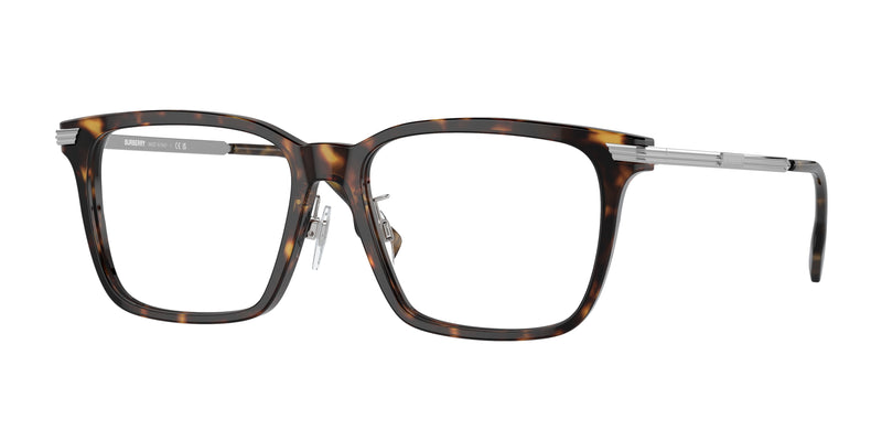 Burberry ELLIS BE2378F Square Eyeglasses  3002-Dark Havana 55-150-16 - Color Map Brown
