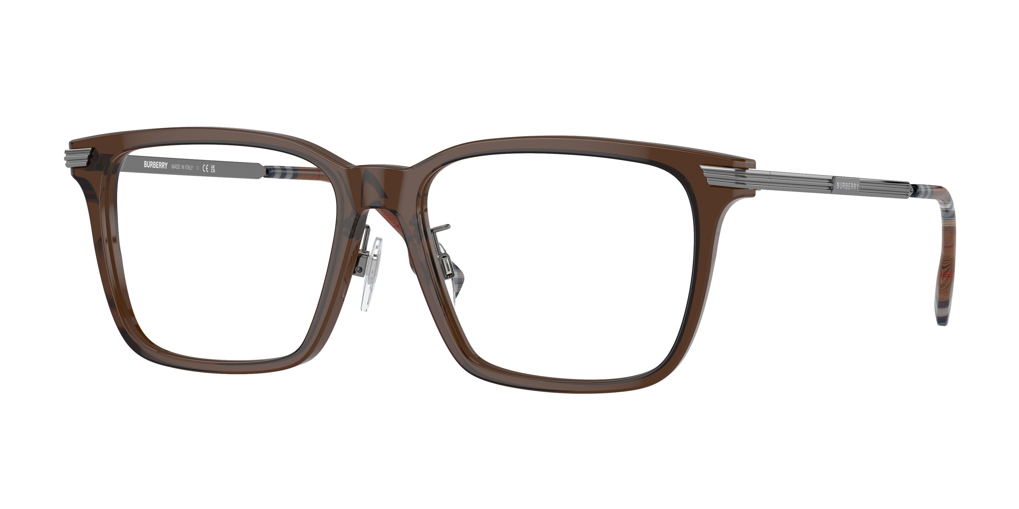 Burberry ELLIS BE2378F Square Eyeglasses  3986-Brown 55-150-16 - Color Map Brown