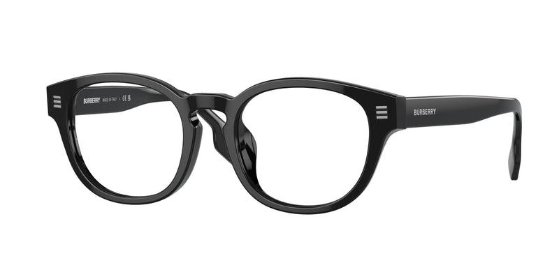 Burberry AUBREY BE2382D Round Eyeglasses  3001-Black 49-145-19 - Color Map Black