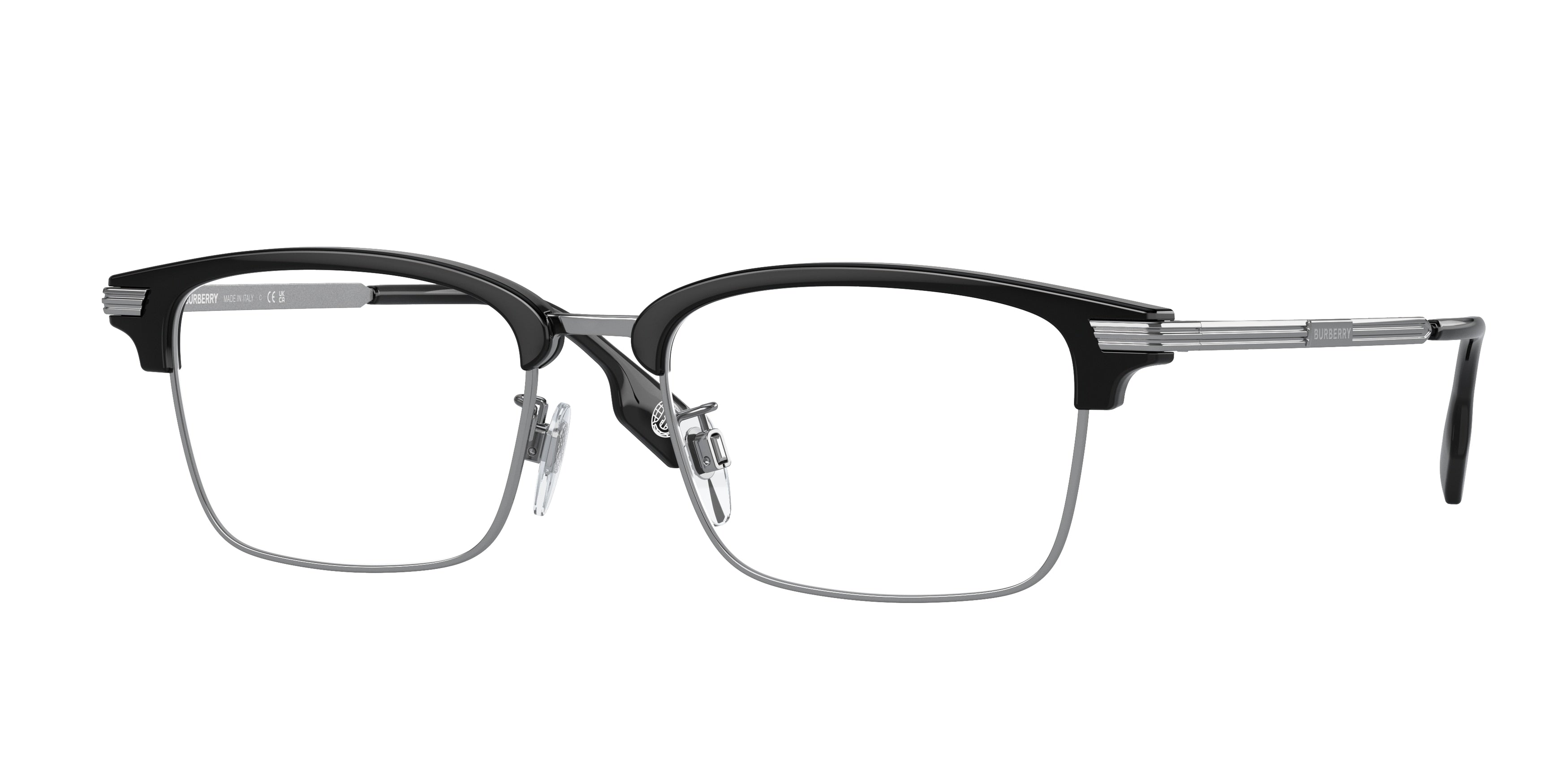 Burberry TYLER BE2383TD Rectangle Eyeglasses  4074-Black 54-145-18 - Color Map Black