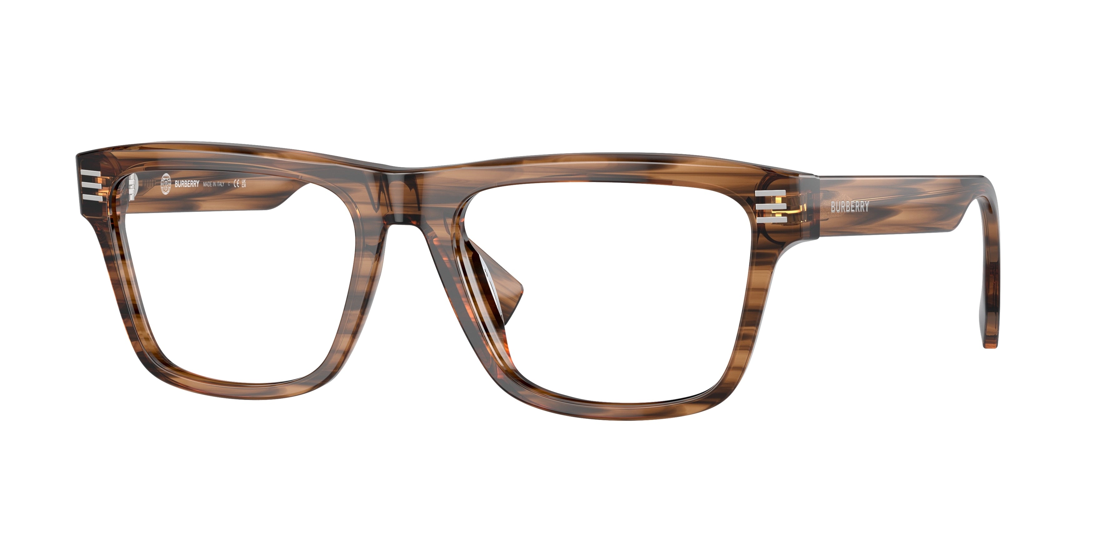 Burberry BE2387 Square Eyeglasses  4096-Brown 55-150-18 - Color Map Brown