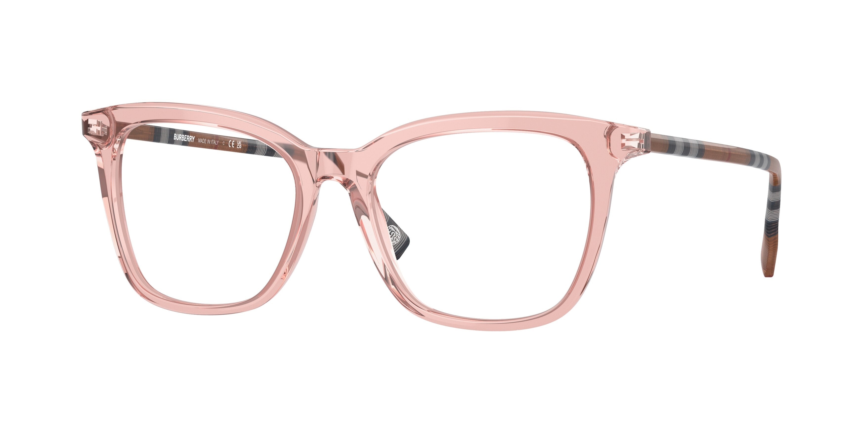 Burberry BE2390F Square Eyeglasses  4069-Pink 50-140-17 - Color Map Pink